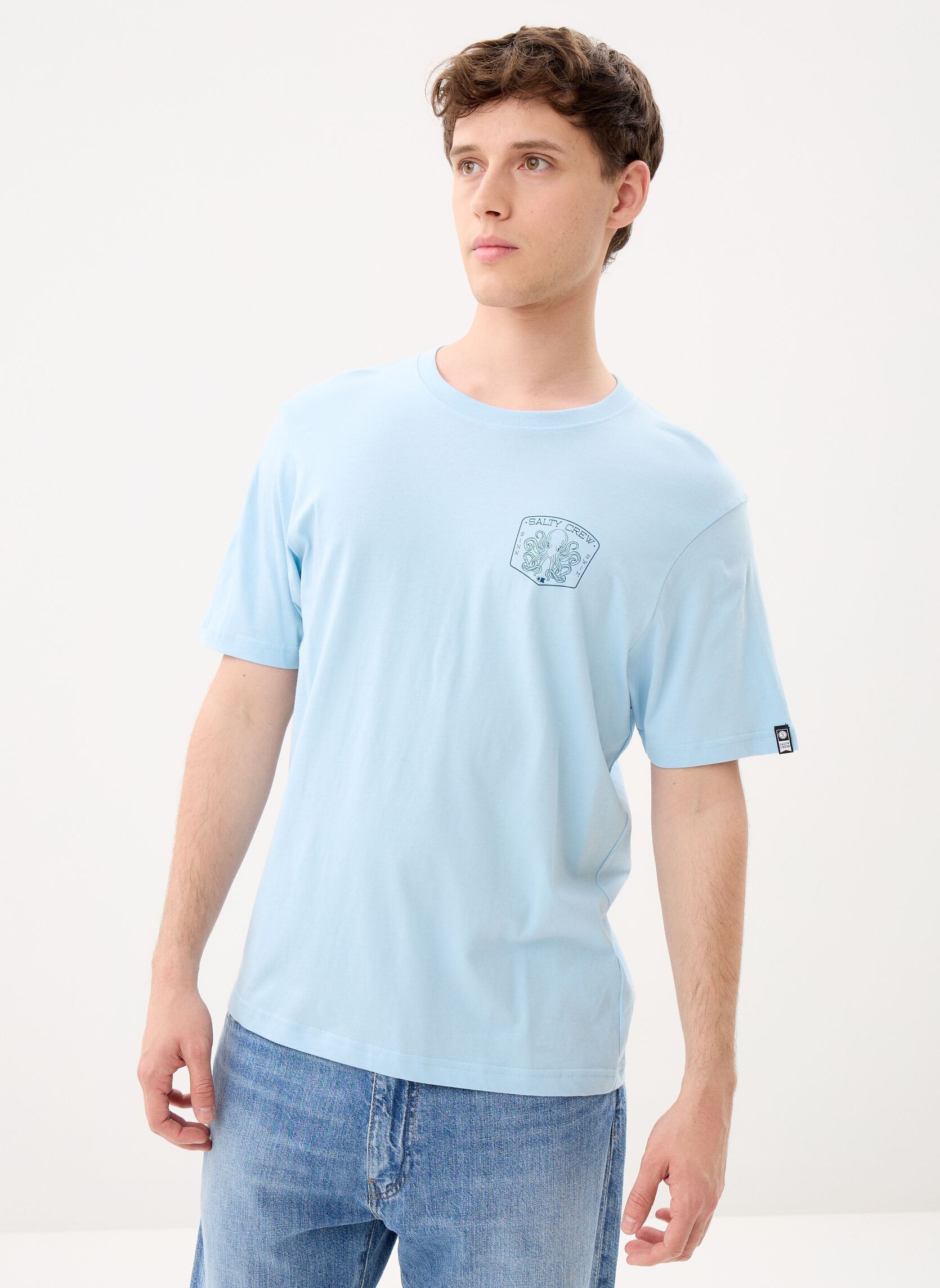 Tee-shirts Tako Club Classic Tee homme bleu Salty Crew Tee-shirts Tako Club Classic Tee homme bleu CLEAR SKY