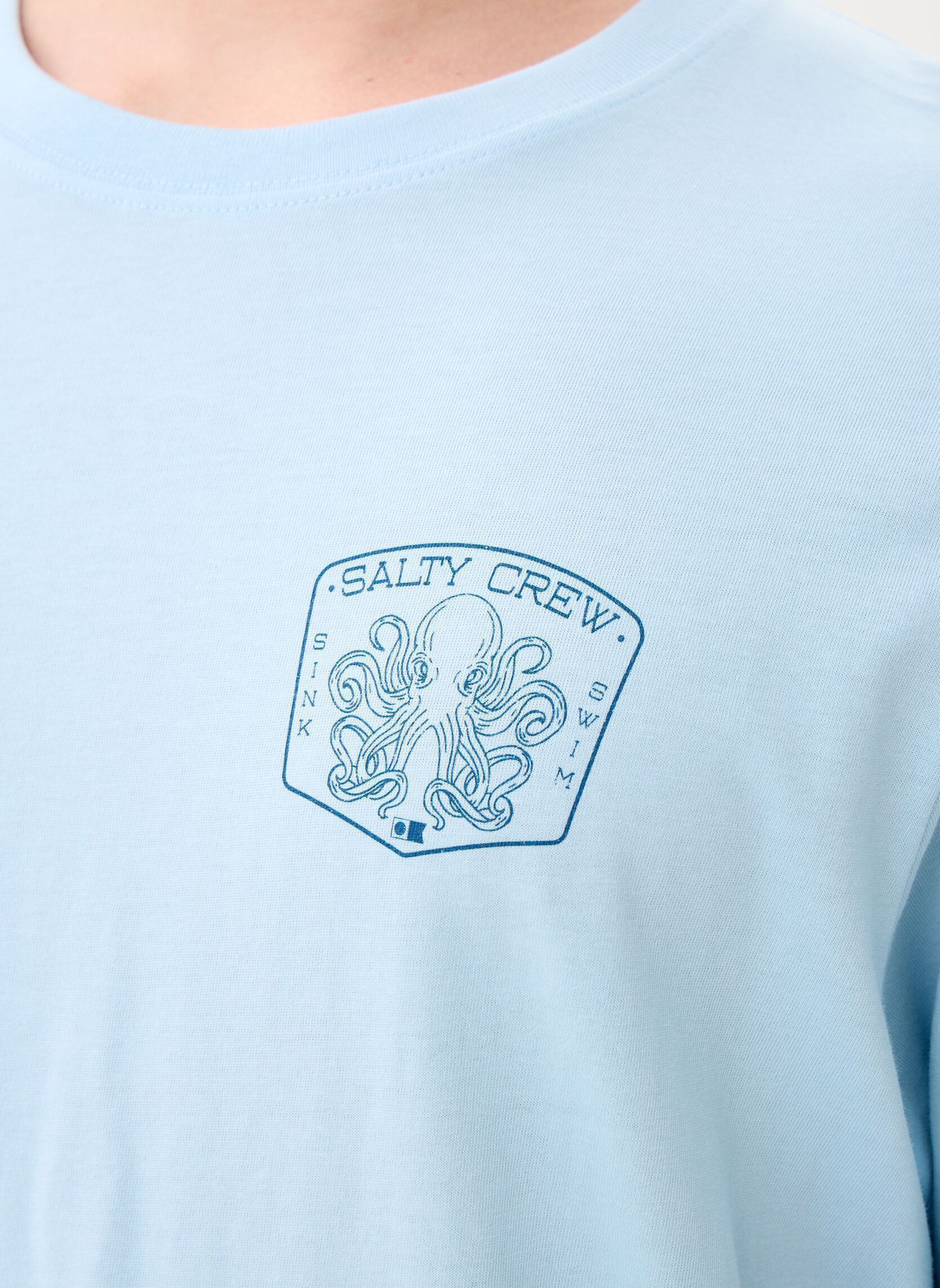 Tee-shirts Tako Club Classic Tee homme bleu Salty Crew Tee-shirts Tako Club Classic Tee homme bleu CLEAR SKY