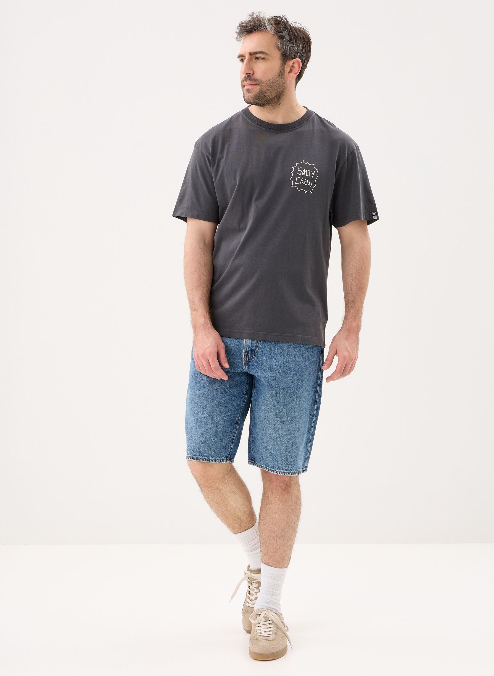 Tee-shirts Reel Lb Tee homme noir Salty Crew Tee-shirts Reel Lb Tee homme noir PIRATE BLACK