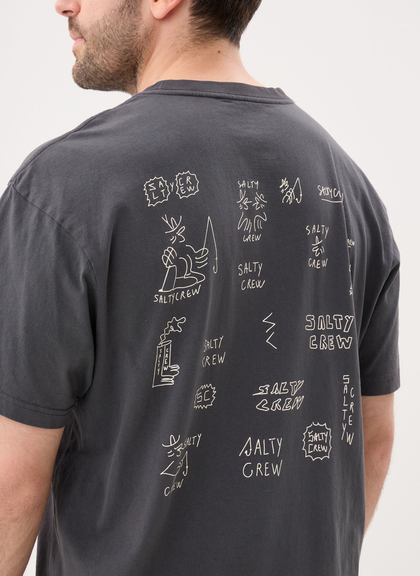 Tee-shirts Reel Lb Tee homme noir Salty Crew Tee-shirts Reel Lb Tee homme noir PIRATE BLACK