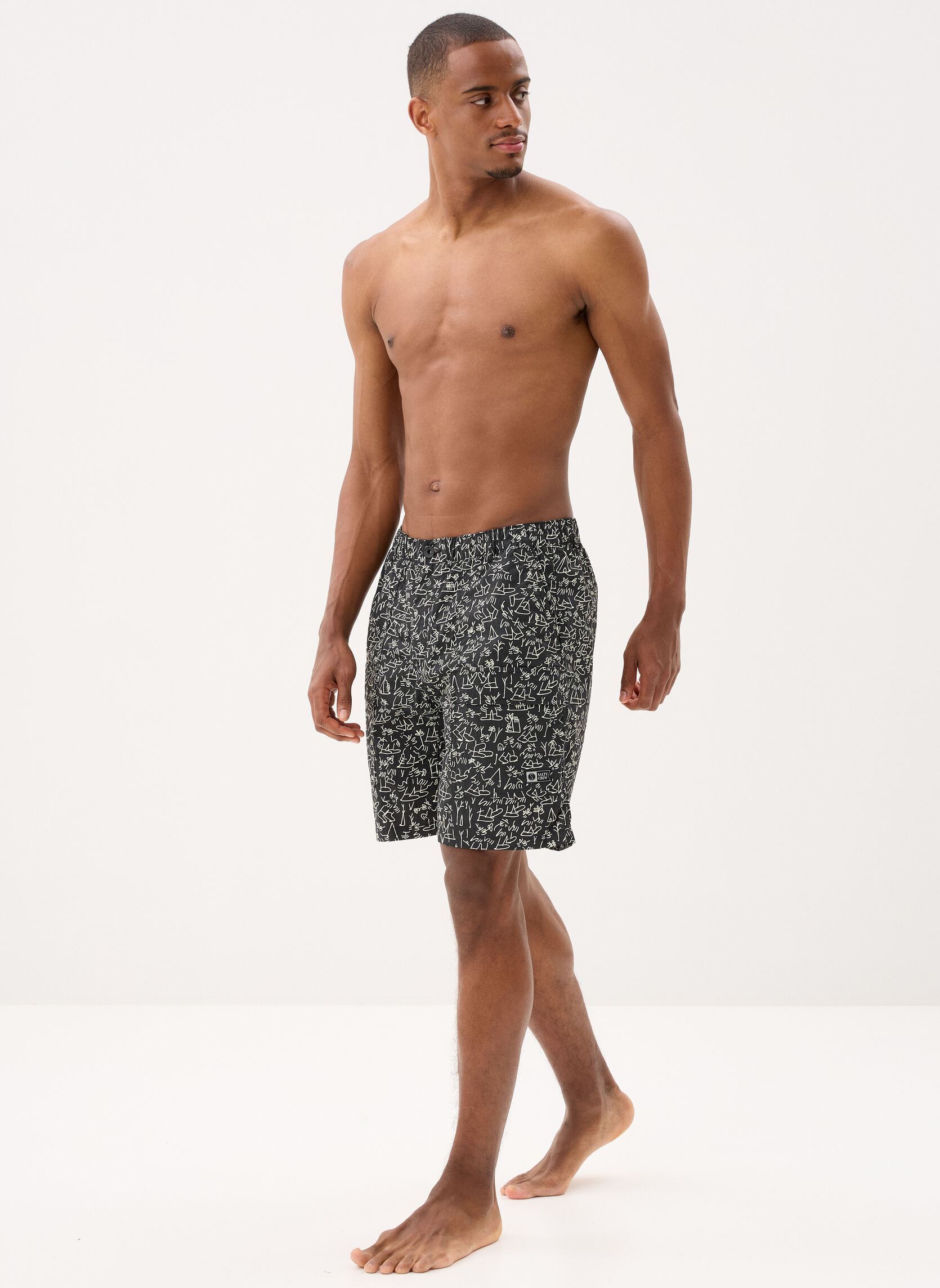 Shorts Raid Packable Short homme noir Salty Crew Shorts Raid Packable Short homme noir LB BLACK