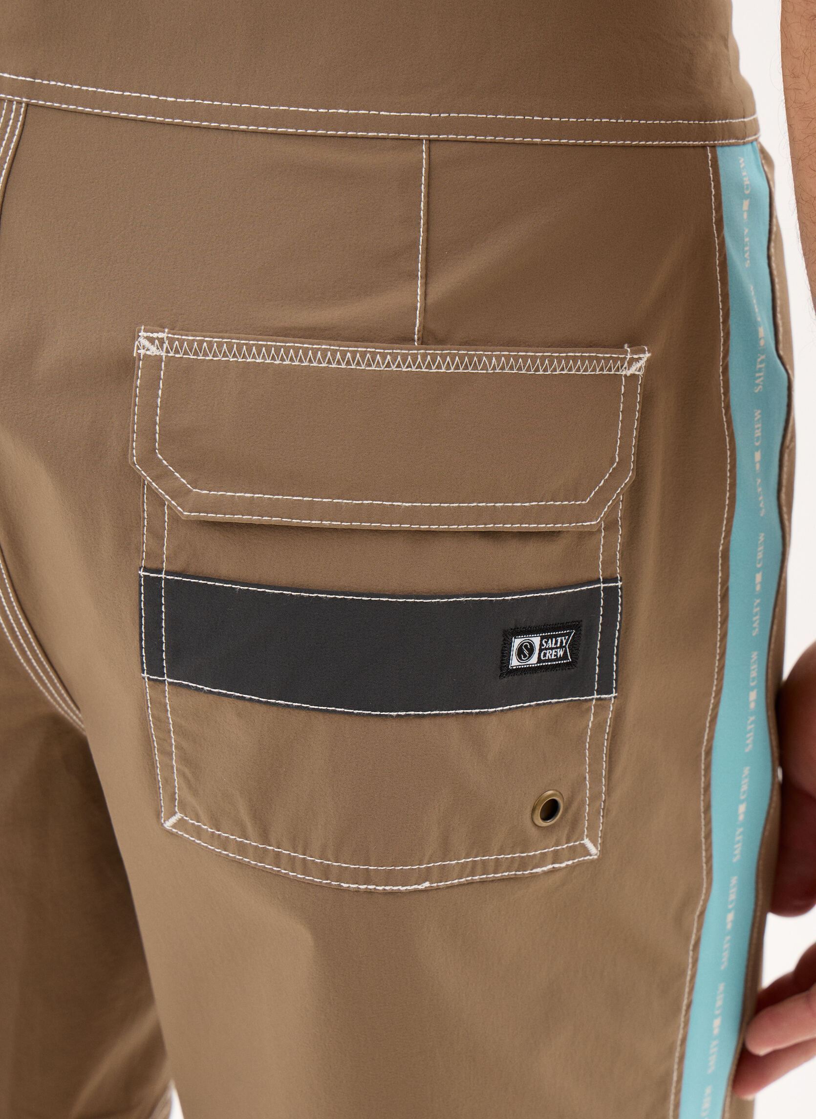 Shorts de bain Channel Boardshort homme marron Salty Crew Shorts de bain Channel Boardshort homme marron DARK BROWN