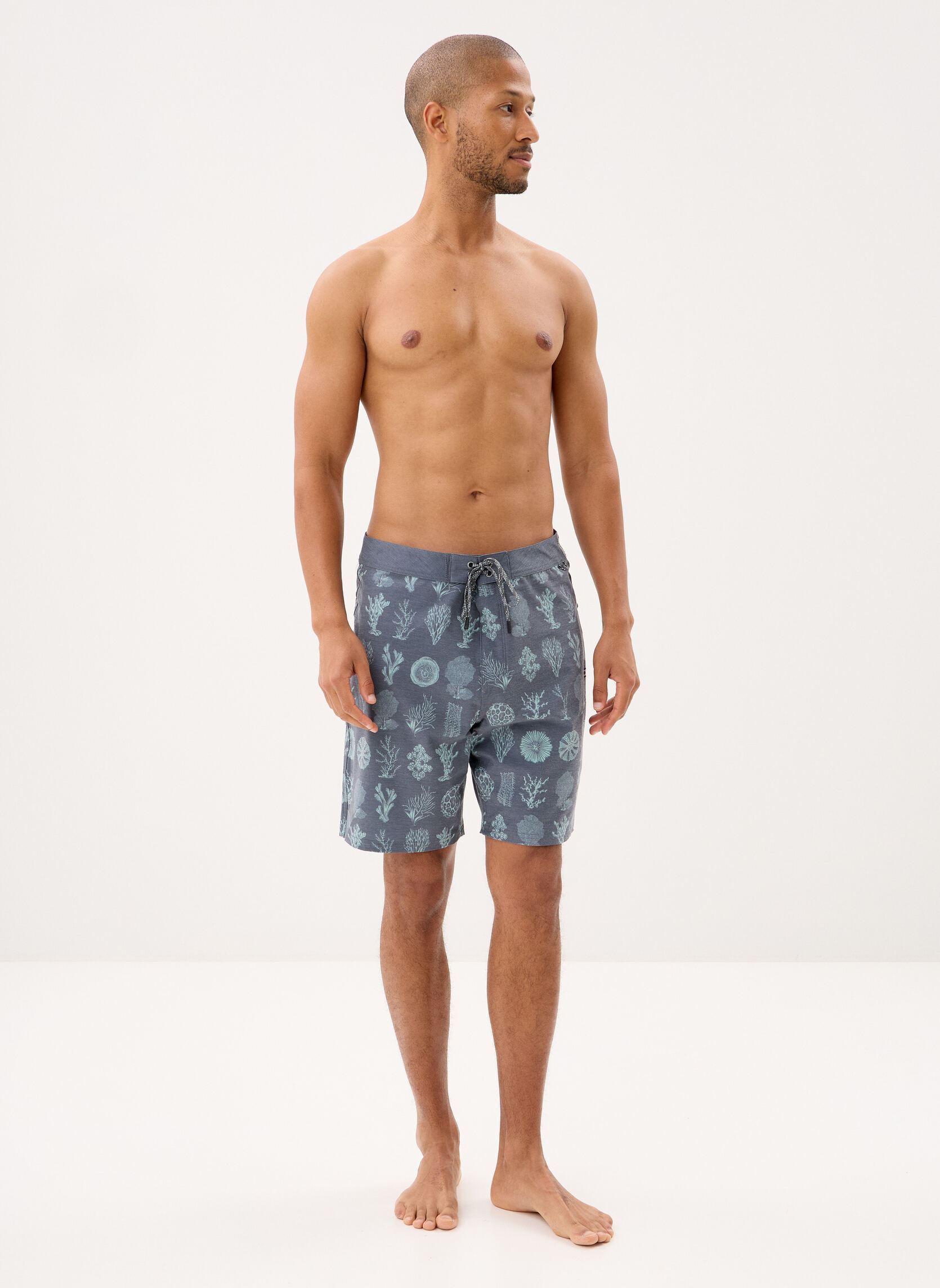 Shorts de bain Crew Boardshort homme gris Salty Crew Shorts de bain Crew Boardshort homme gris MAGNET