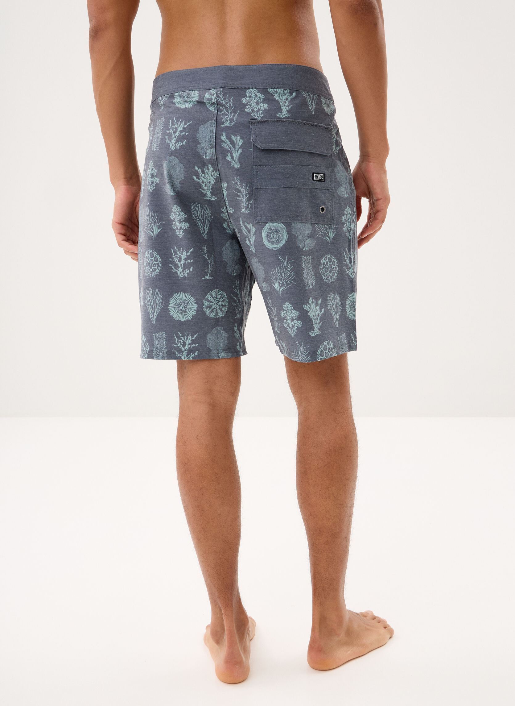 Shorts de bain Crew Boardshort homme gris Salty Crew Shorts de bain Crew Boardshort homme gris MAGNET