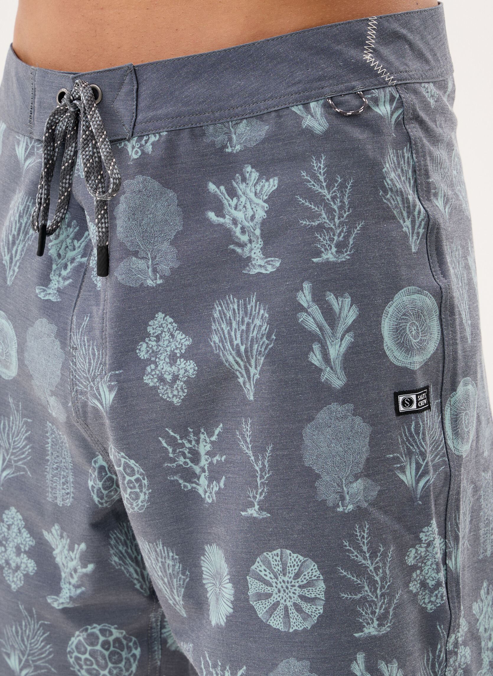 Shorts de bain Crew Boardshort homme gris Salty Crew Shorts de bain Crew Boardshort homme gris MAGNET