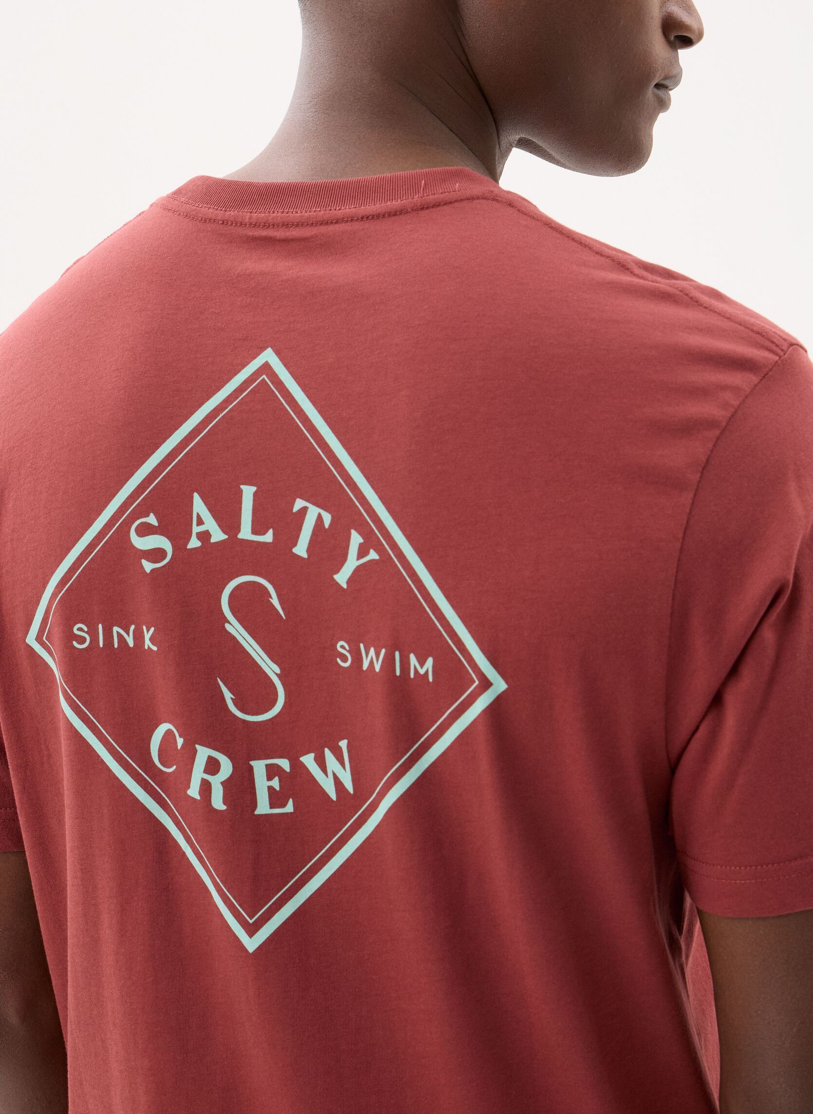 Tee-shirts manches courtes Tippet S/S T-Shirt homme bordeaux Salty Crew Tee-shirts manches courtes Tippet S/S T-Shirt homme bordeaux BURGUNDY