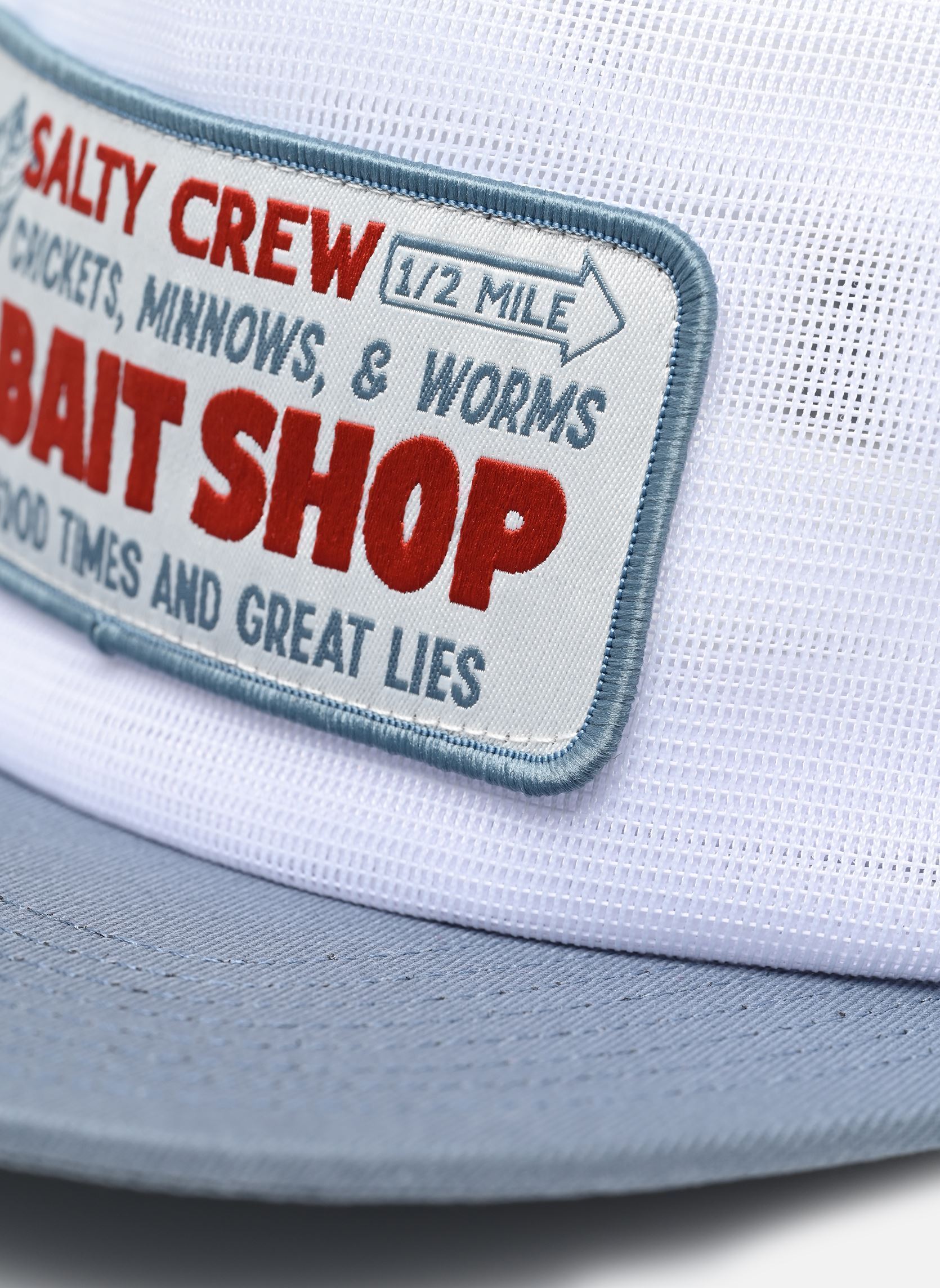 Petten Bait Shop Trucker heren wit Salty Crew Petten Bait Shop Trucker heren wit OFF WHITE