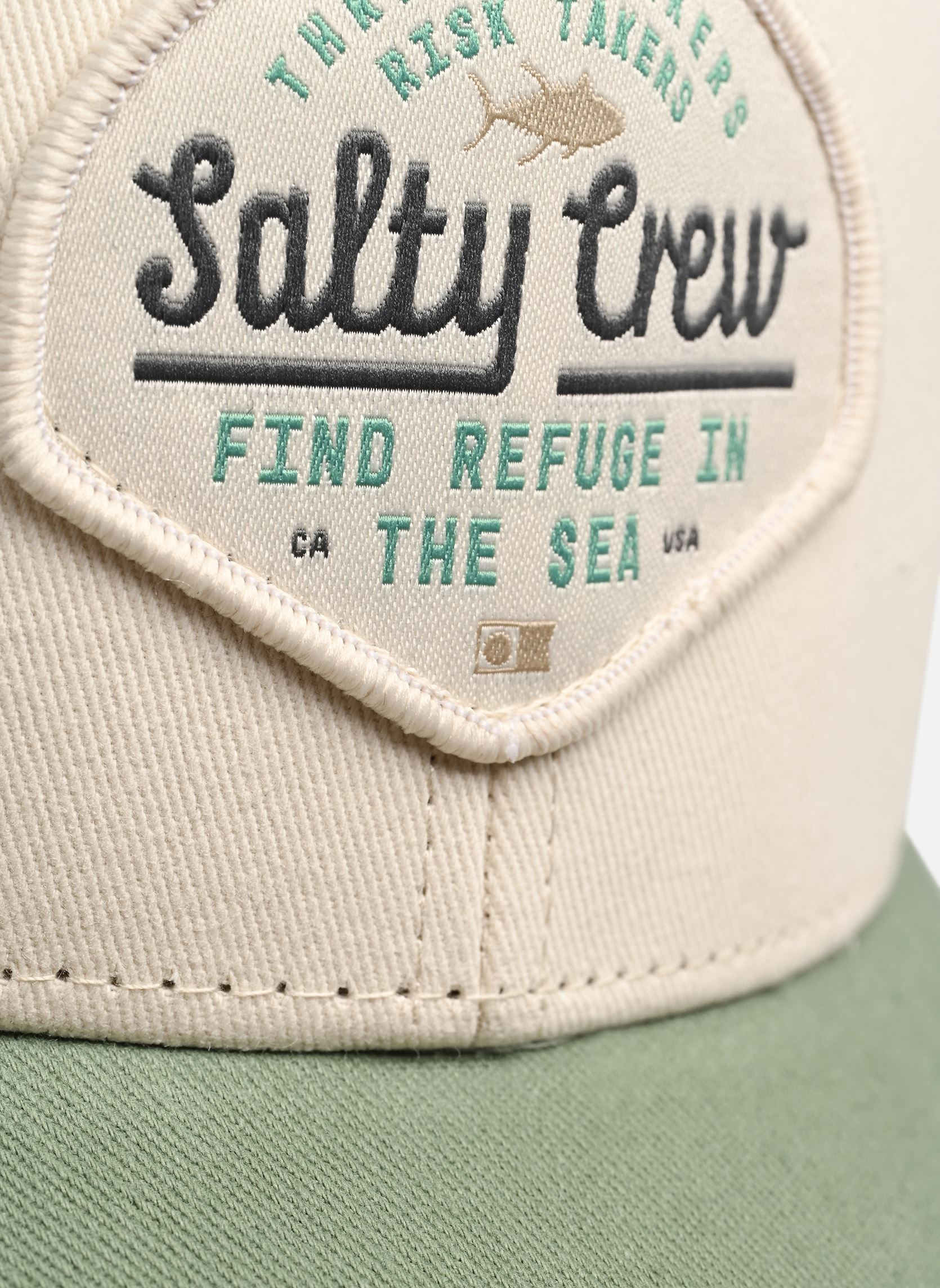 Casquettes Border Trucker homme blanc Salty Crew Casquettes Border Trucker homme blanc OFF WHITE/MID GREEN