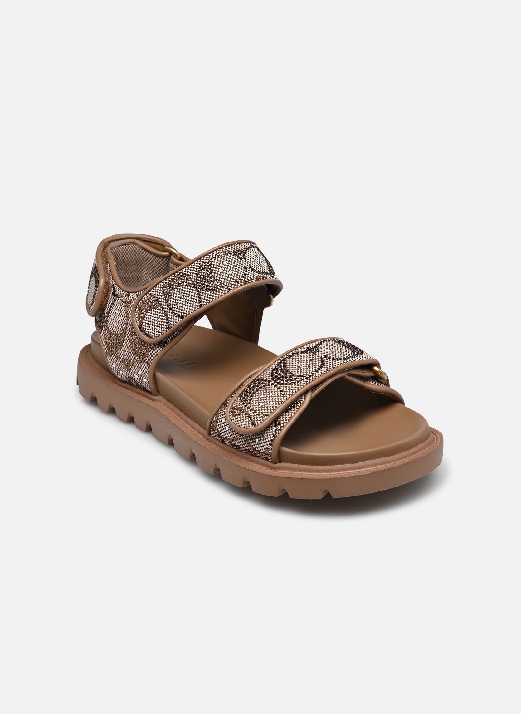 Sandales Brynn Crystal Signature Sandal femme marron Coach Sandales Brynn Crystal Signature Sandal femme marron TAN