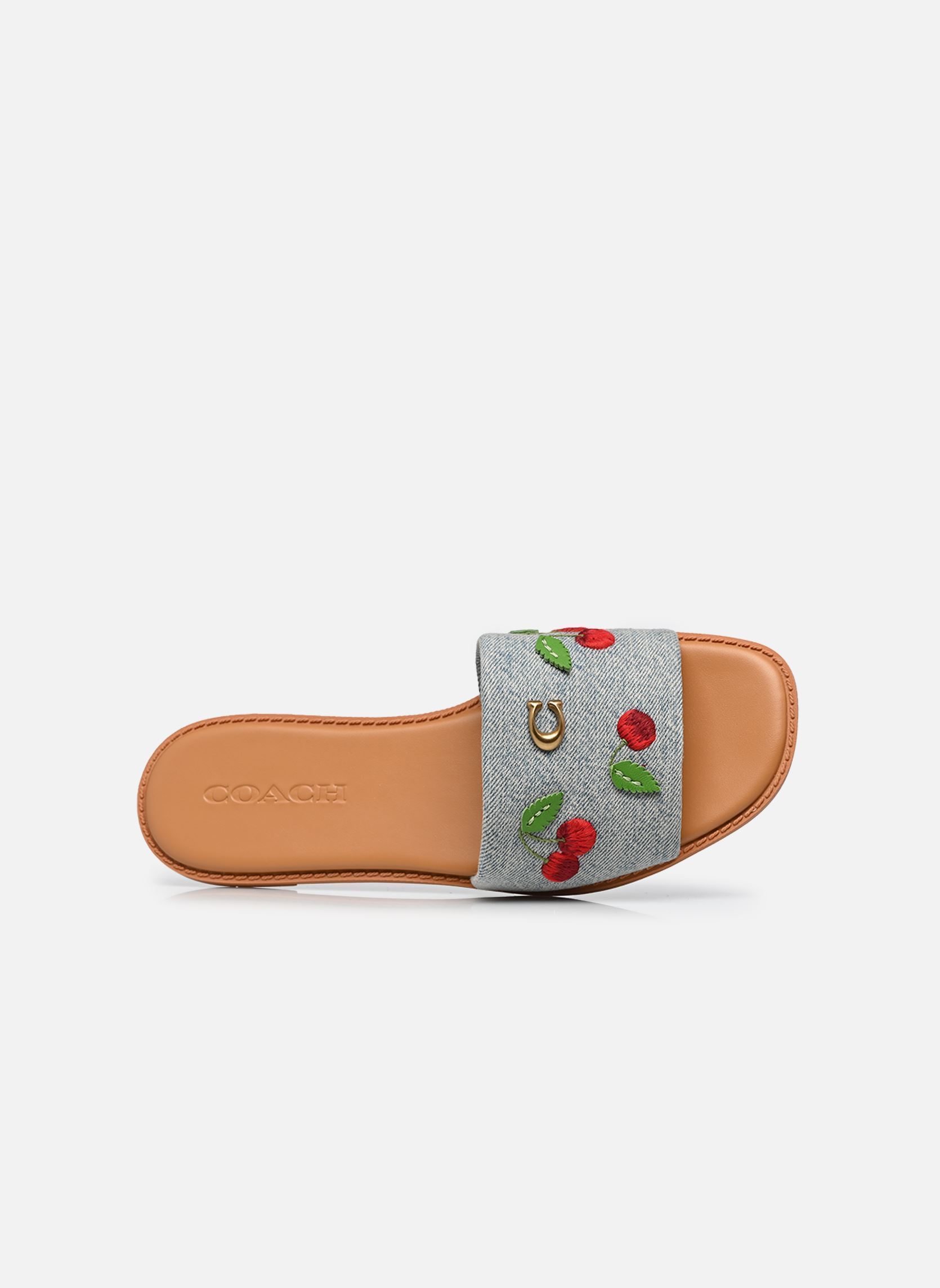Pantoletten Holly Denim Cherries Sandal damen blau Coach Pantoletten Holly Denim Cherries Sandal damen blau DENIM MULTI.
