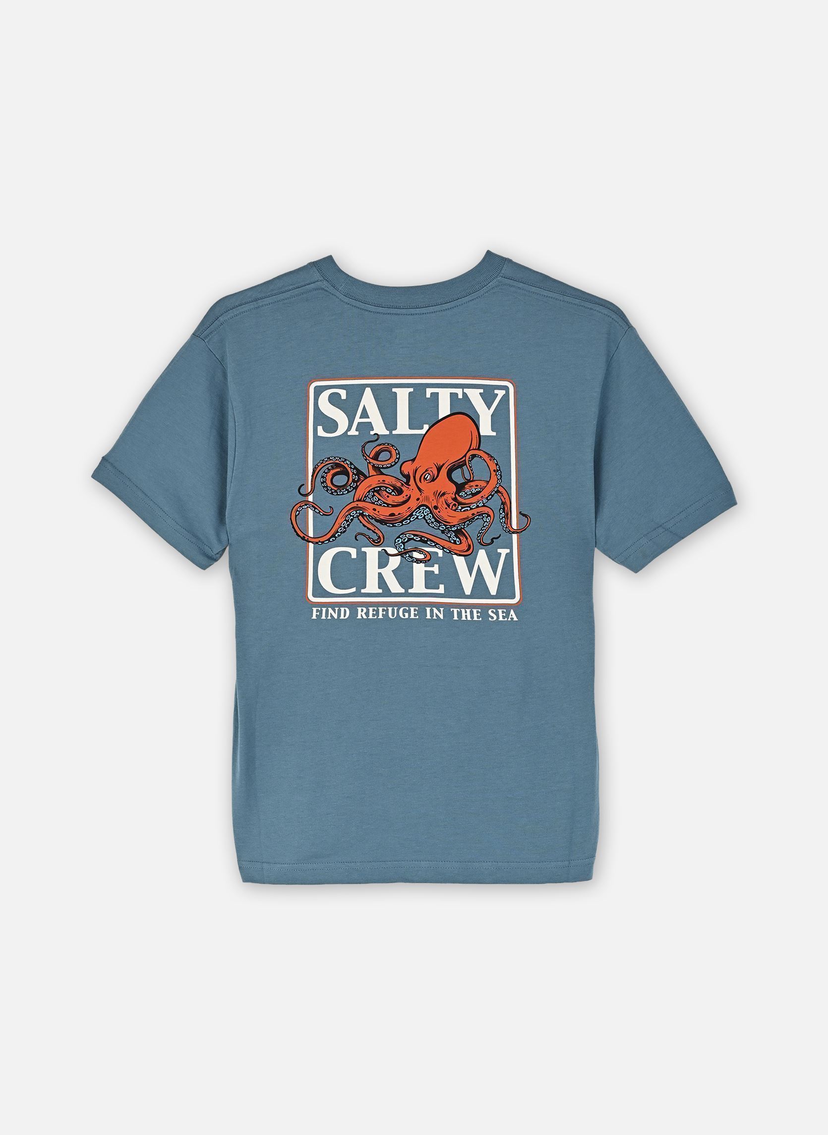 Tee-shirts Ink Slinger Boys S/S Tee garçon bleu Salty Crew Tee-shirts Ink Slinger Boys S/S Tee garçon bleu SLATE