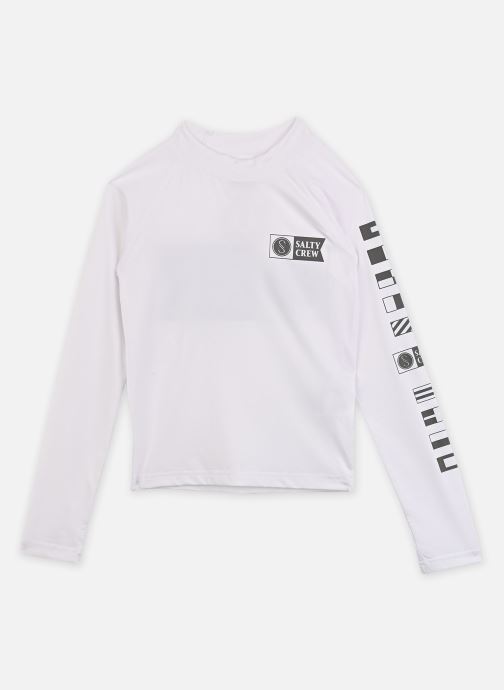Salty Crew T-shirts met lange mouwen Alpha Boys Ls Rashgaurd jongens wit