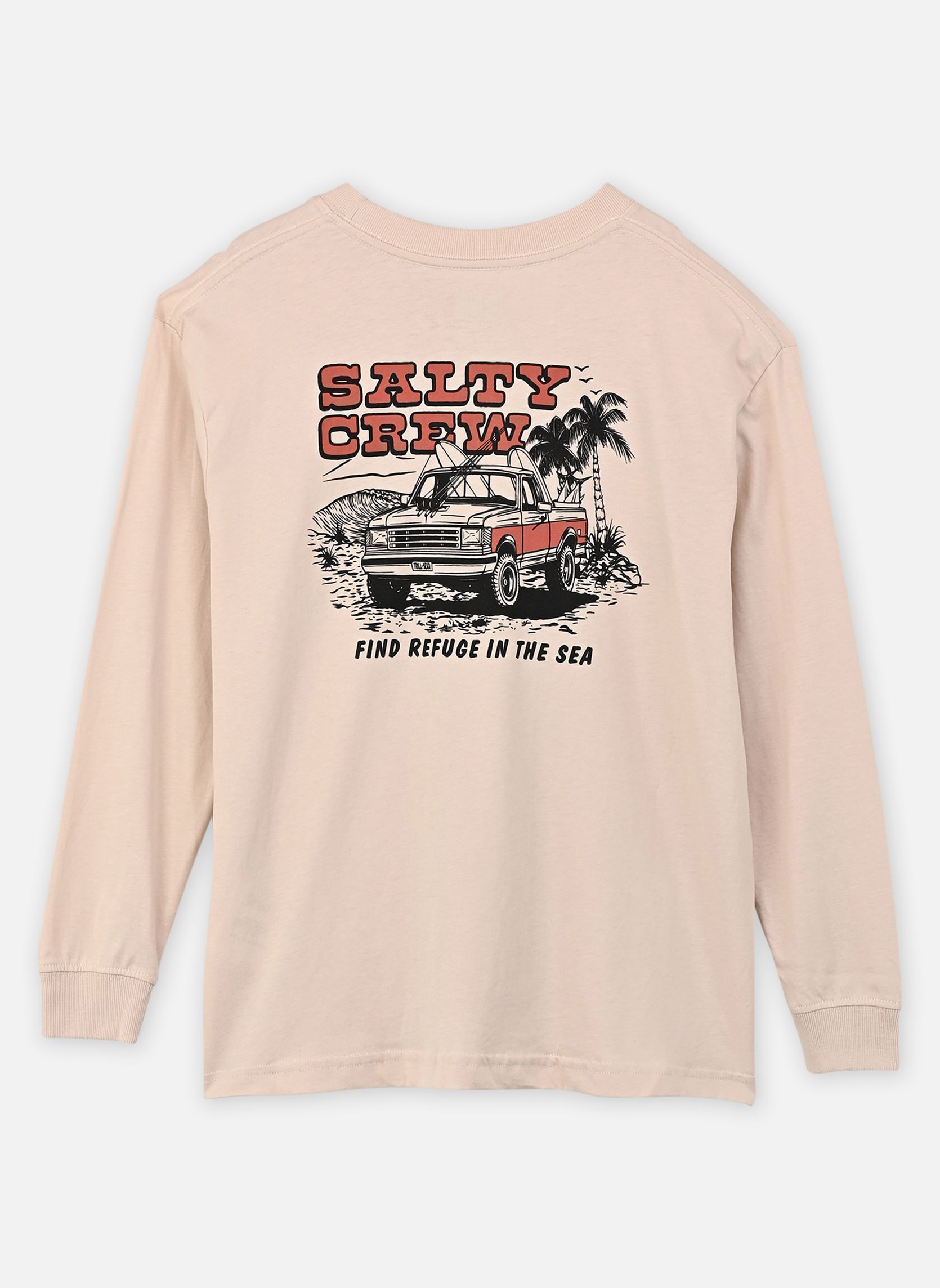 Tee-shirts Truck Stop Boys Ls Tee garçon beige Salty Crew Tee-shirts Truck Stop Boys Ls Tee garçon beige MOONBEAM