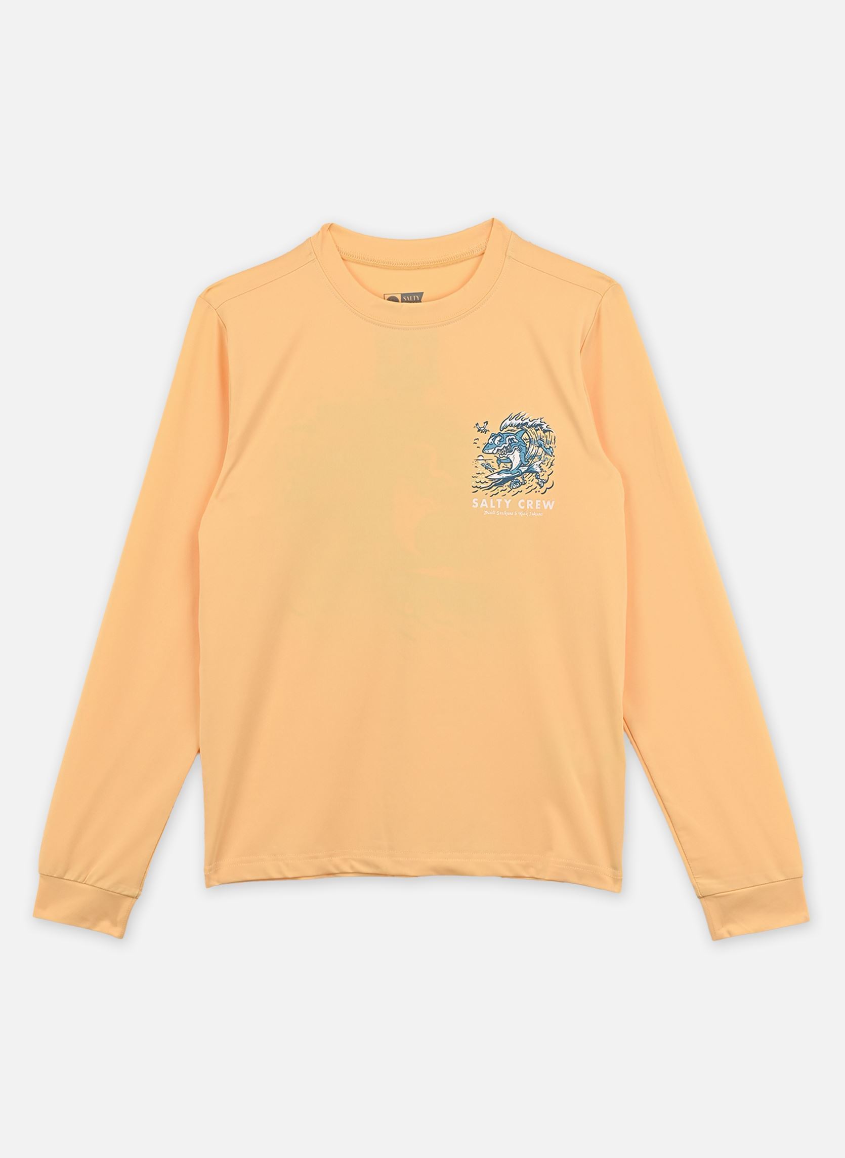 Tee-shirts manches longues Surf Shark Boys Ls Sunshirt garçon orange Salty Crew Tee-shirts manches longues Surf Shark Boys Ls Sunshirt garçon orange LIGHT ORANGE