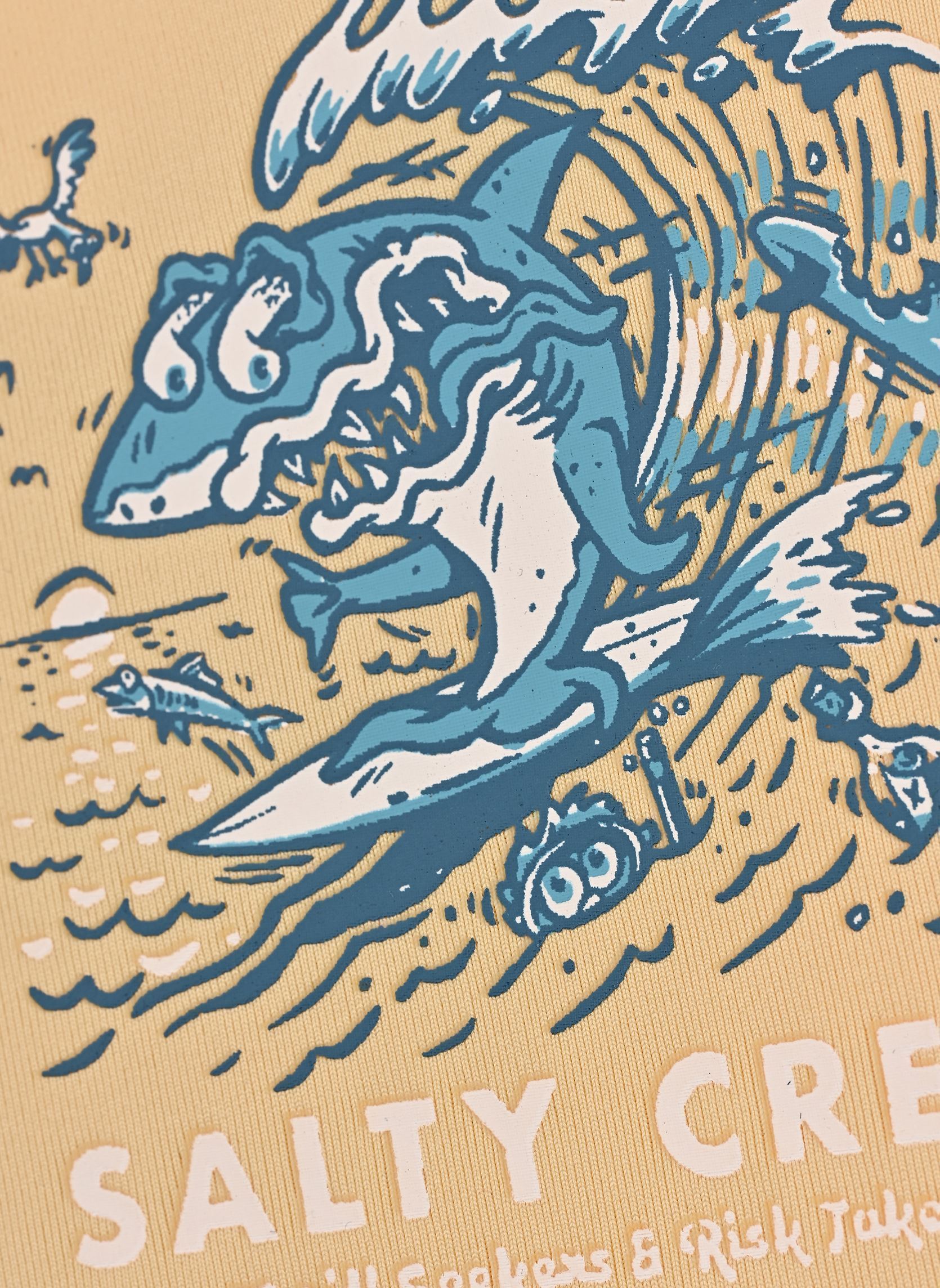 Tee-shirts manches longues Surf Shark Boys Ls Sunshirt garçon orange Salty Crew Tee-shirts manches longues Surf Shark Boys Ls Sunshirt garçon orange LIGHT ORANGE