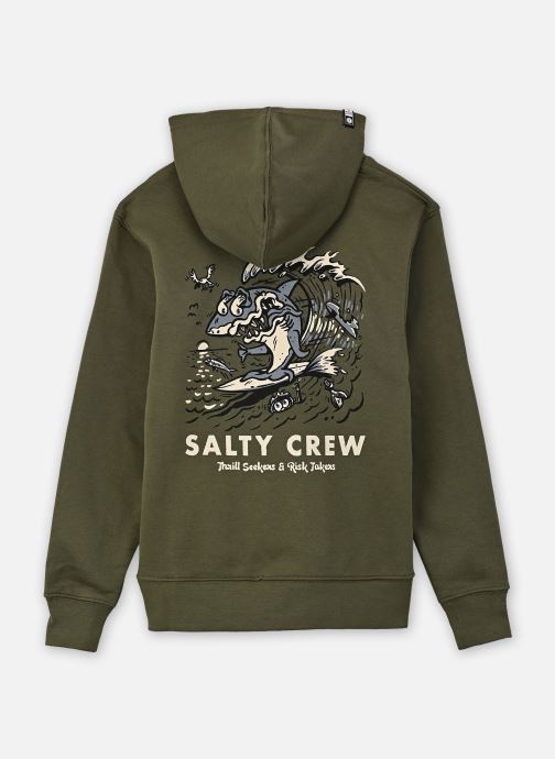 Salty Crew Sweats à capuche Surf Shark Boys Fleece garçon vert