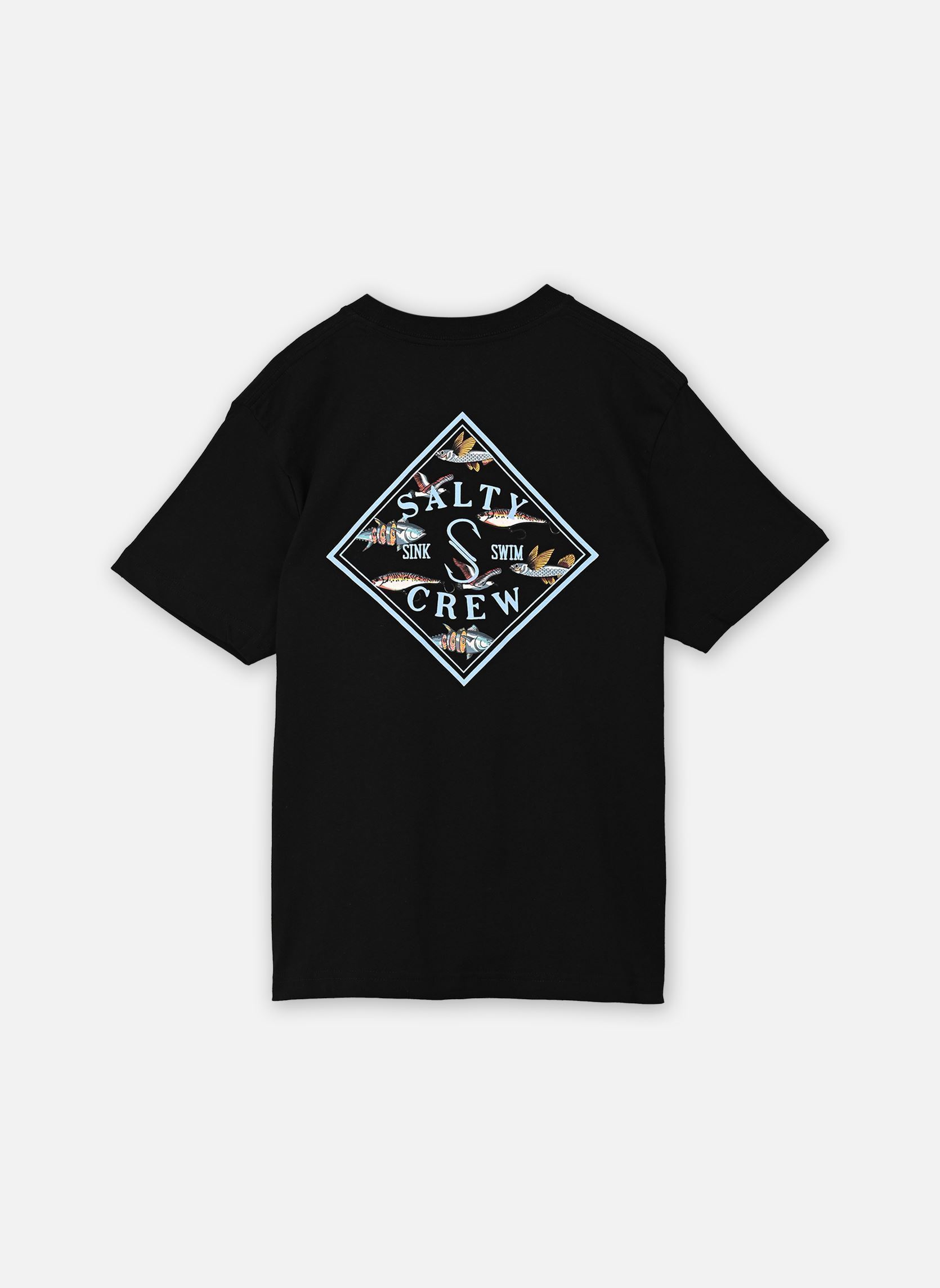 Magliette Tippet Fill Boys Ss Tee bambino nero Salty Crew Magliette Tippet Fill Boys Ss Tee bambino nero BLACK