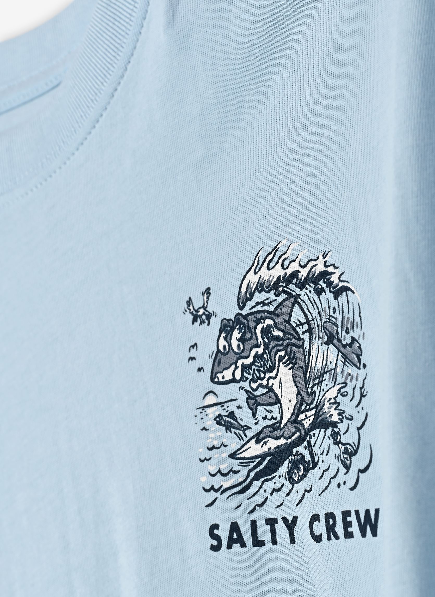 Tee-shirts Surf Shark Boys Ss Tee garçon bleu Salty Crew Tee-shirts Surf Shark Boys Ss Tee garçon bleu CLEAR SKY