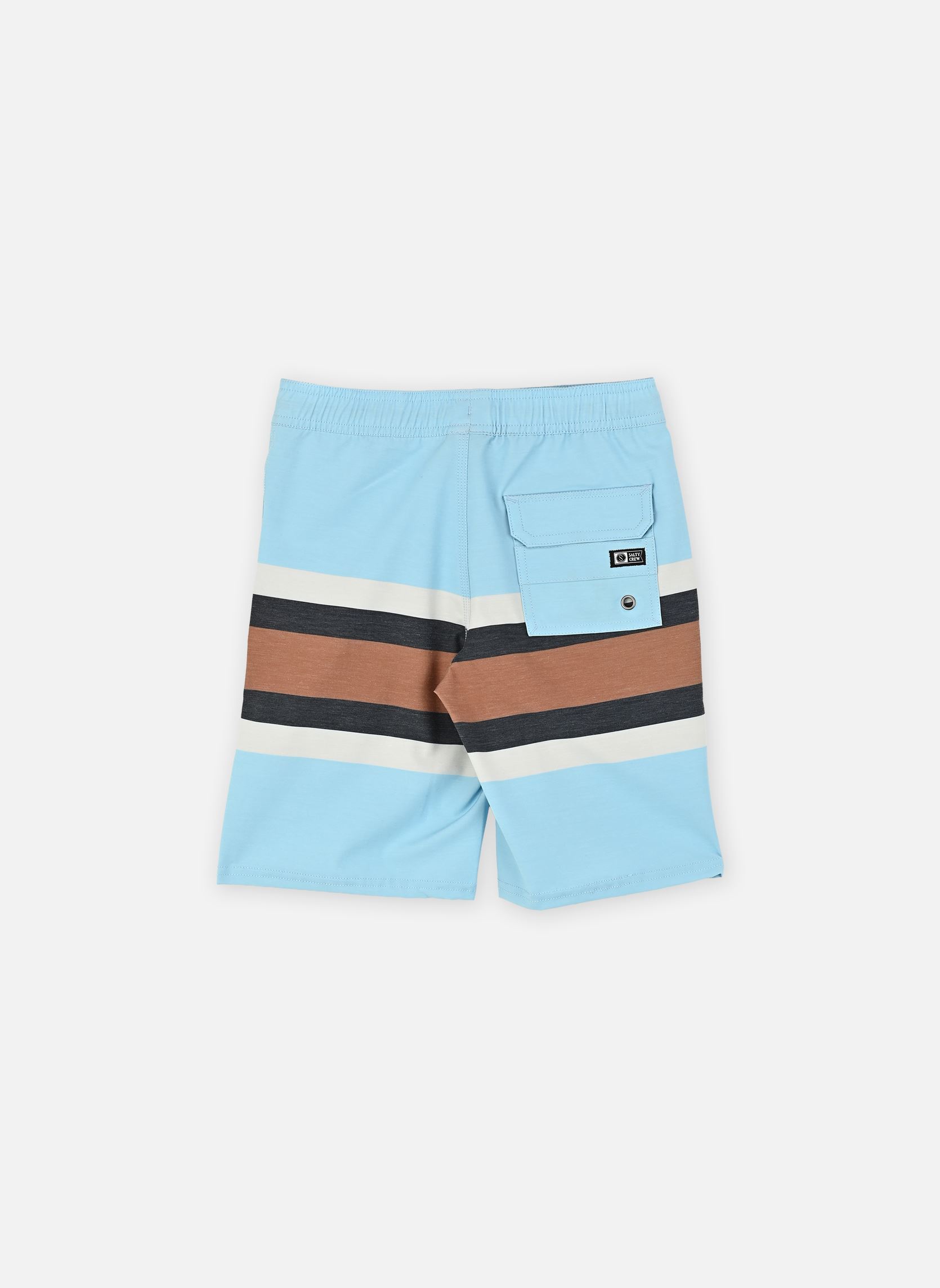 Shorts de bain Crew Boys Stripe Volley garçon bleu Salty Crew Shorts de bain Crew Boys Stripe Volley garçon bleu CLEAR SKY