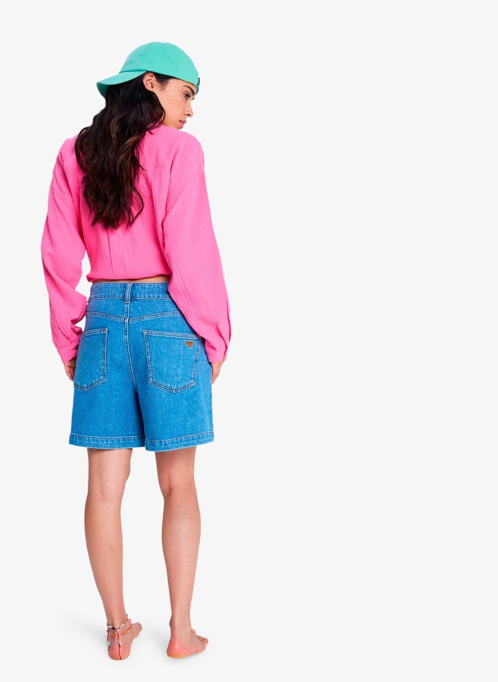 Shorts Island Hopper High Surf Wash dames blauw Roxy Shorts Island Hopper High Surf Wash dames blauw SURF WASH