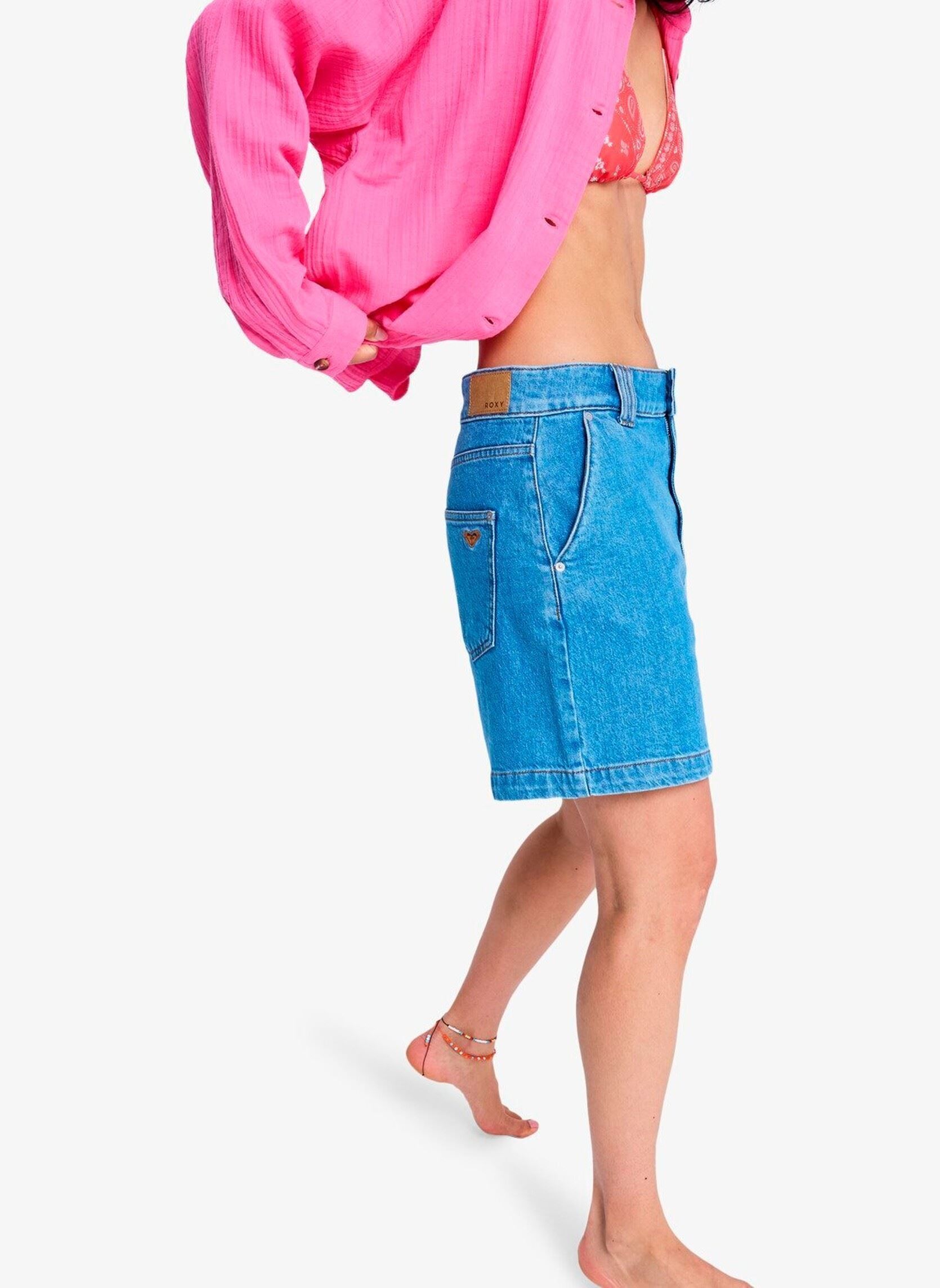Shorts Island Hopper High Surf Wash dames blauw Roxy Shorts Island Hopper High Surf Wash dames blauw SURF WASH