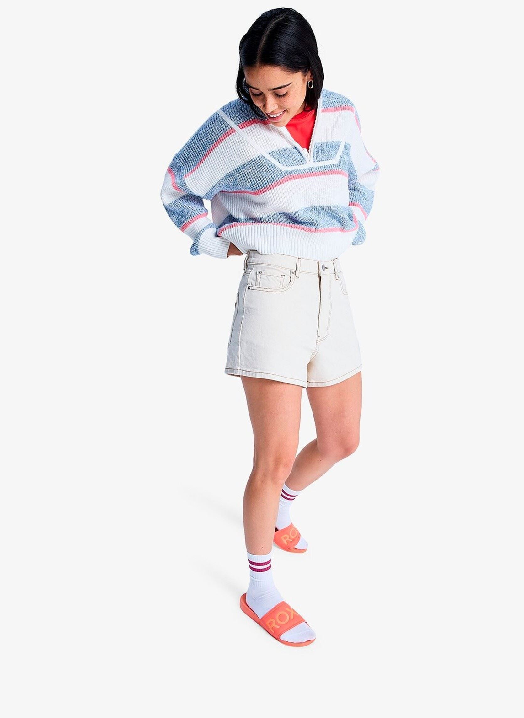 Shorts Offshore Mid Sandbar dames wit Roxy Shorts Offshore Mid Sandbar dames wit SANDBAR