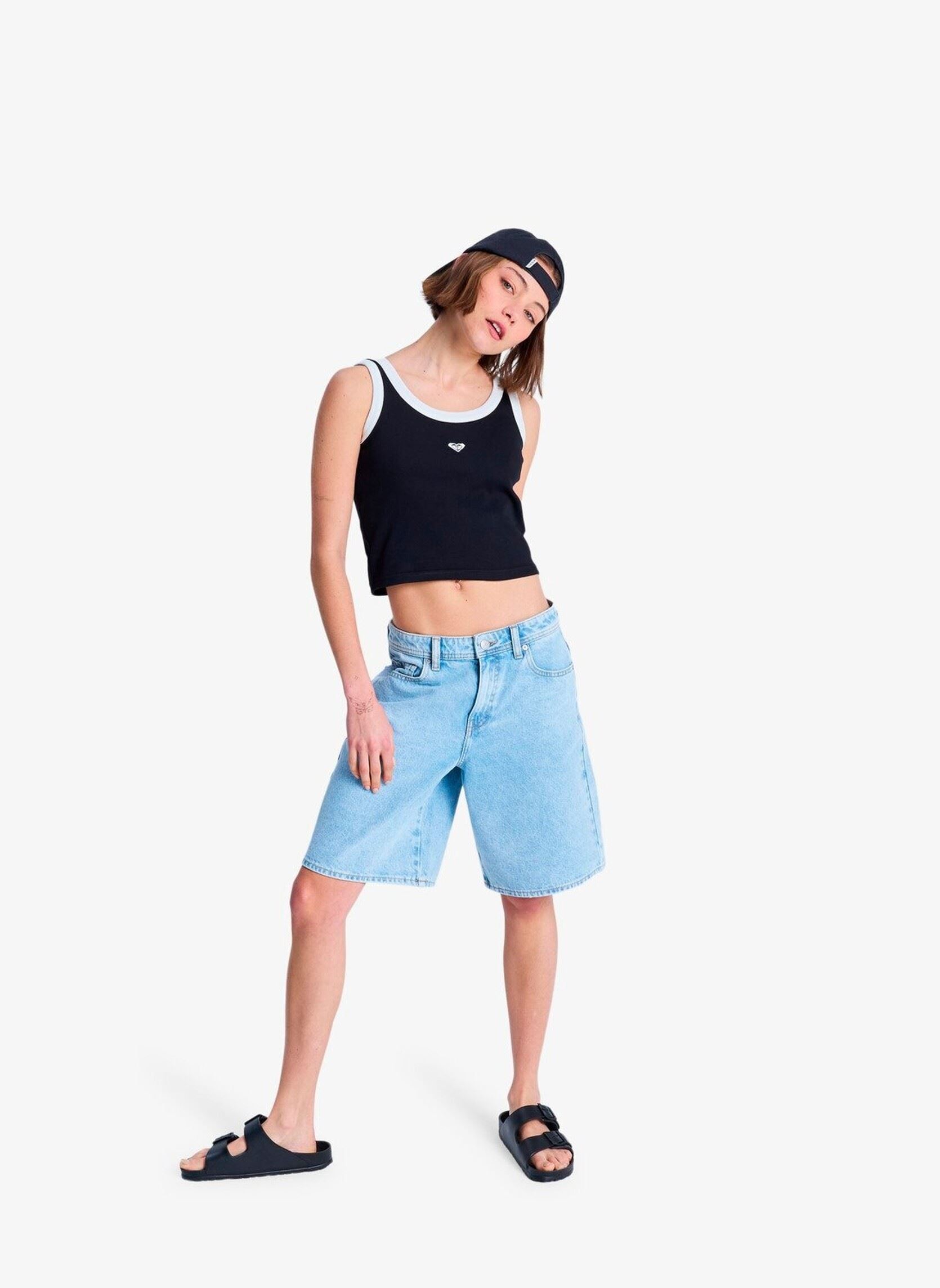 Shorts Breakers Mid Sunbleached dames blauw Roxy Shorts Breakers Mid Sunbleached dames blauw SUNBLEACHED