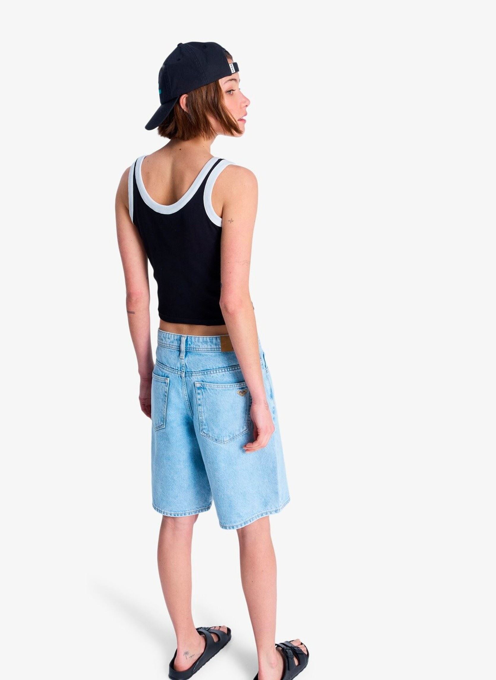 Shorts Breakers Mid Sunbleached dames blauw Roxy Shorts Breakers Mid Sunbleached dames blauw SUNBLEACHED