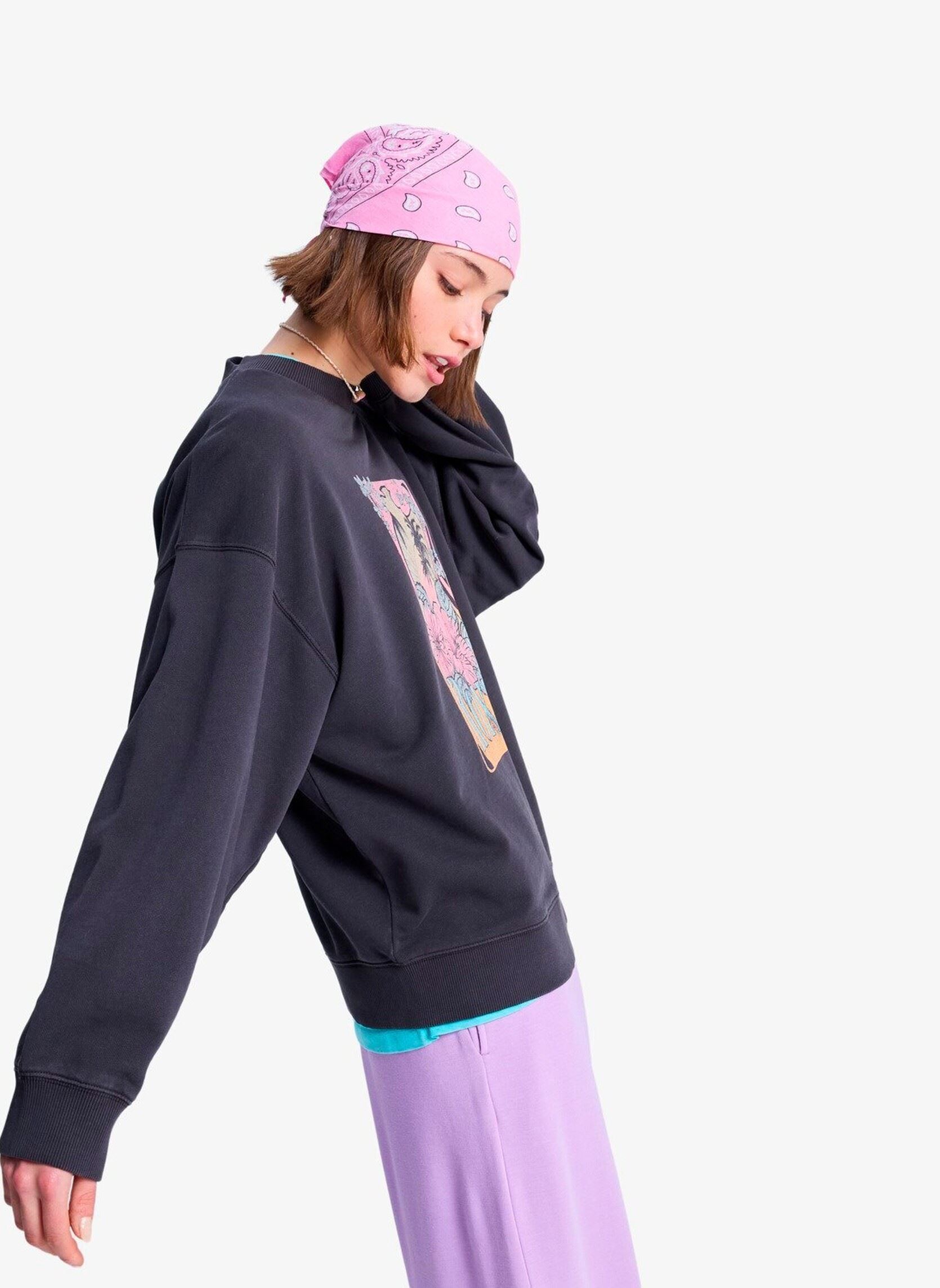 Sweater Lineup Terry dames zwart Roxy Sweater Lineup Terry dames zwart ANTHRACITE