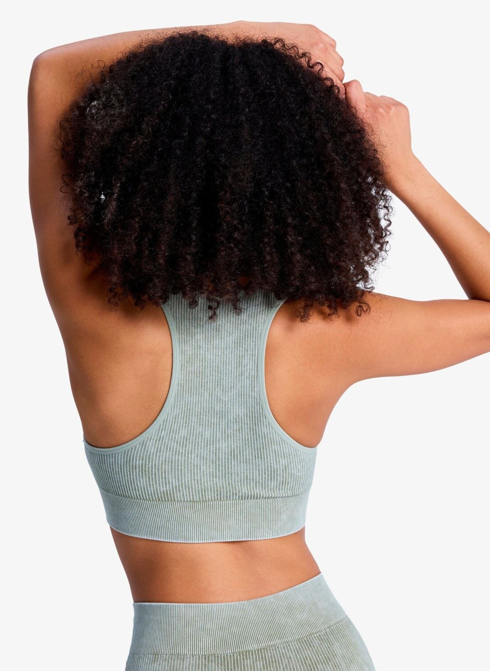 Tops Chillout Seamless Washed Bra dames groen Roxy Tops Chillout Seamless Washed Bra dames groen OIL GREEN