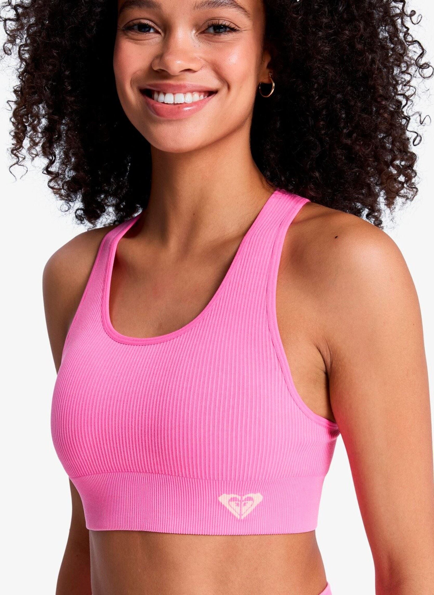 Tops Chillout Seamless Washed Bra dames roze Roxy Tops Chillout Seamless Washed Bra dames roze SANGRIA SUNSET