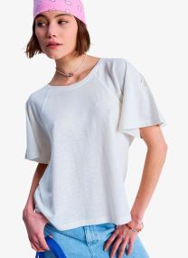 T-shirts met korte mouwen Time For Palm Tree dames wit