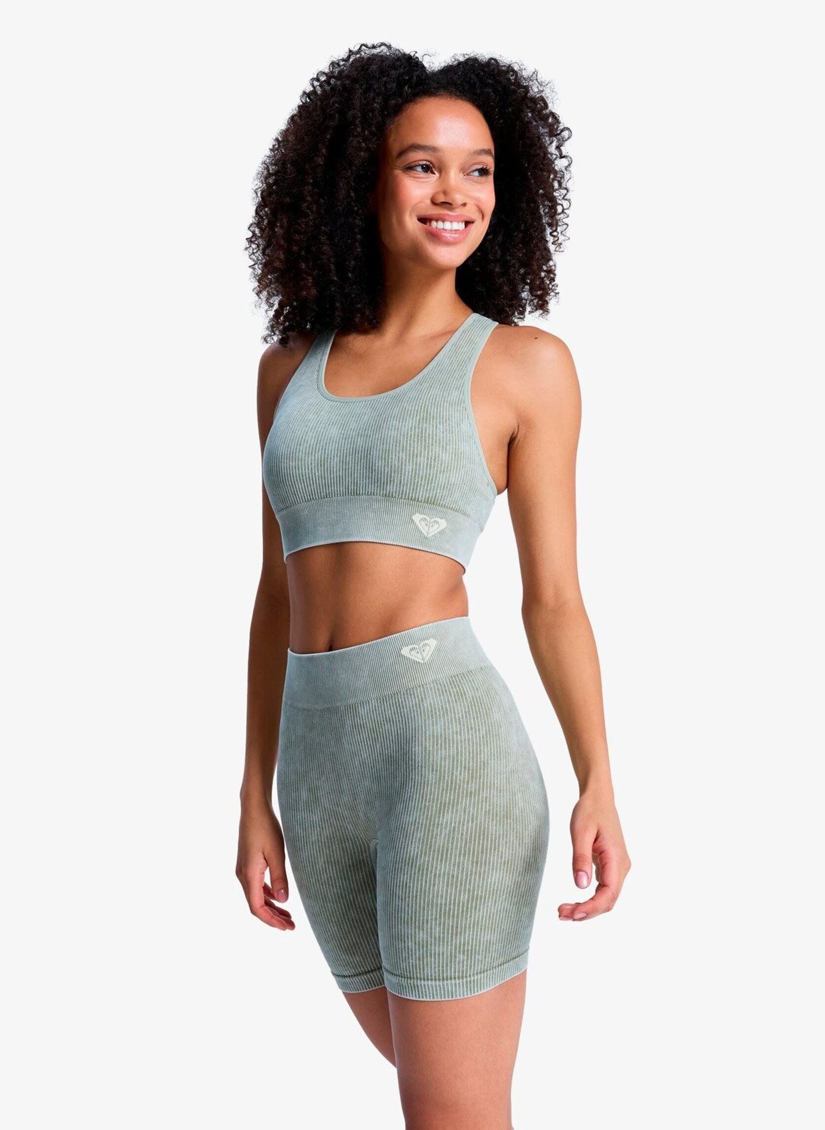 Shorts Chillout Seamless Washed Short dames groen Roxy Shorts Chillout Seamless Washed Short dames groen OIL GREEN