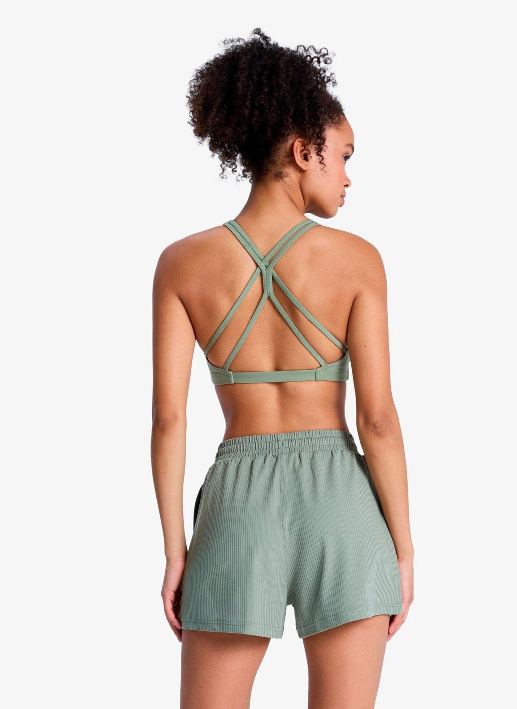 Shorts Rise & Vibe Rib Short femme vert Roxy Shorts Rise & Vibe Rib Short femme vert OIL GREEN