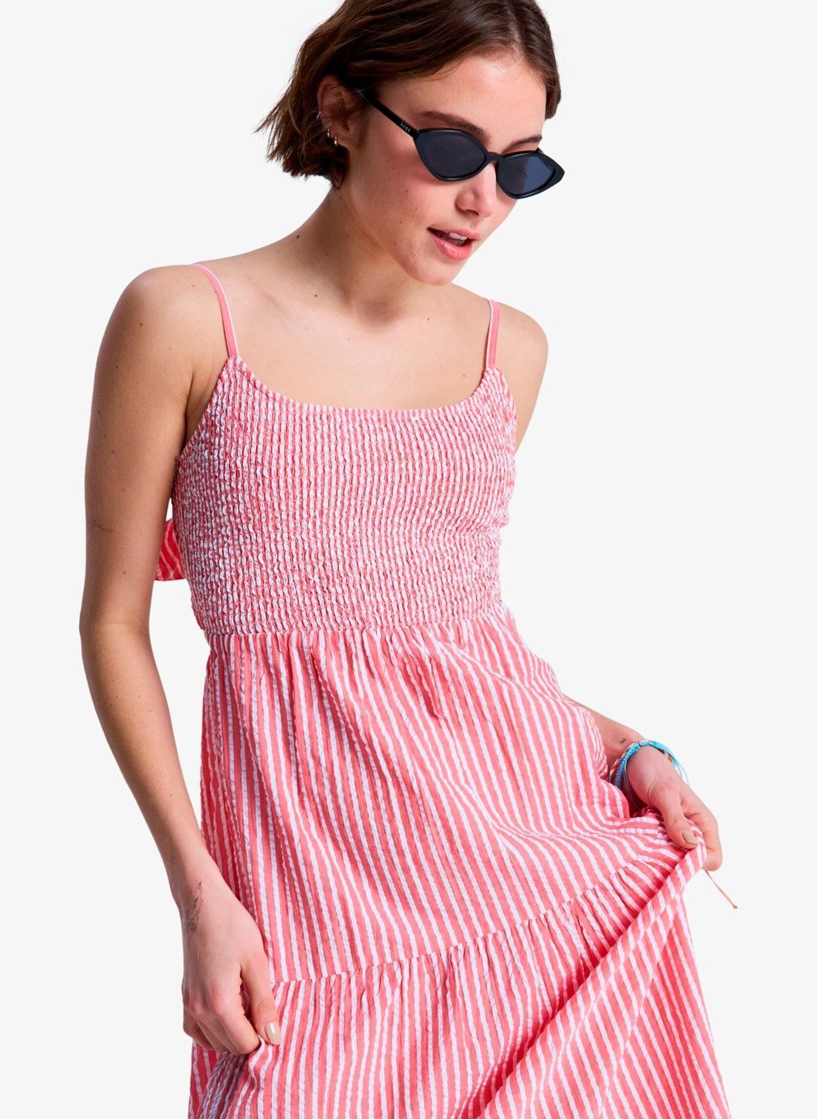 Robes longues Tropical Glow Maxi Stripe femme rose Roxy Robes longues Tropical Glow Maxi Stripe femme rose HIBISCUS SUNRISE STRIPE