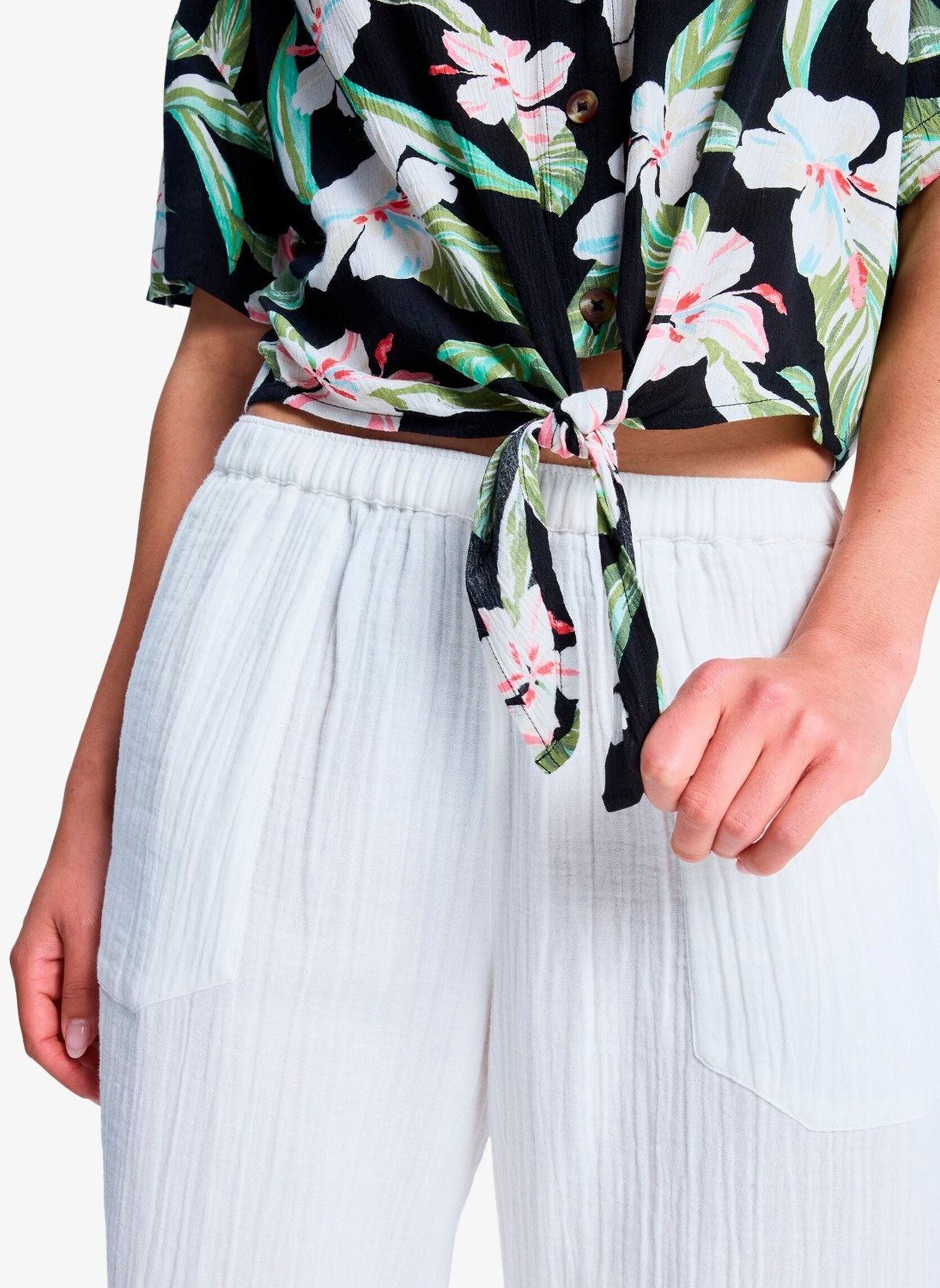 Kurzarm-Hemden Salty Sweet Printed damen schwarz Roxy Kurzarm-Hemden Salty Sweet Printed damen schwarz ANTHRACITE SPRING CHARMING