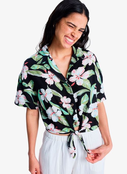 Roxy Chemises manches courtes Salty Sweet Printed femme noir