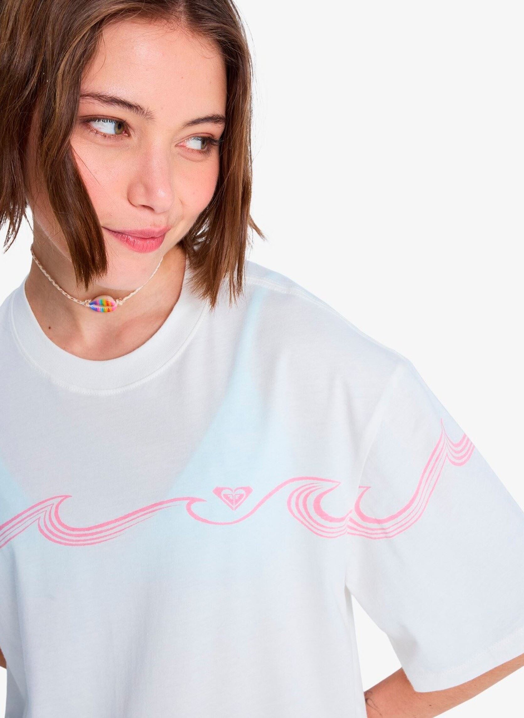 Tee-shirts manches courtes Hangloose Placed femme blanc Roxy Tee-shirts manches courtes Hangloose Placed femme blanc COCONUT MILK