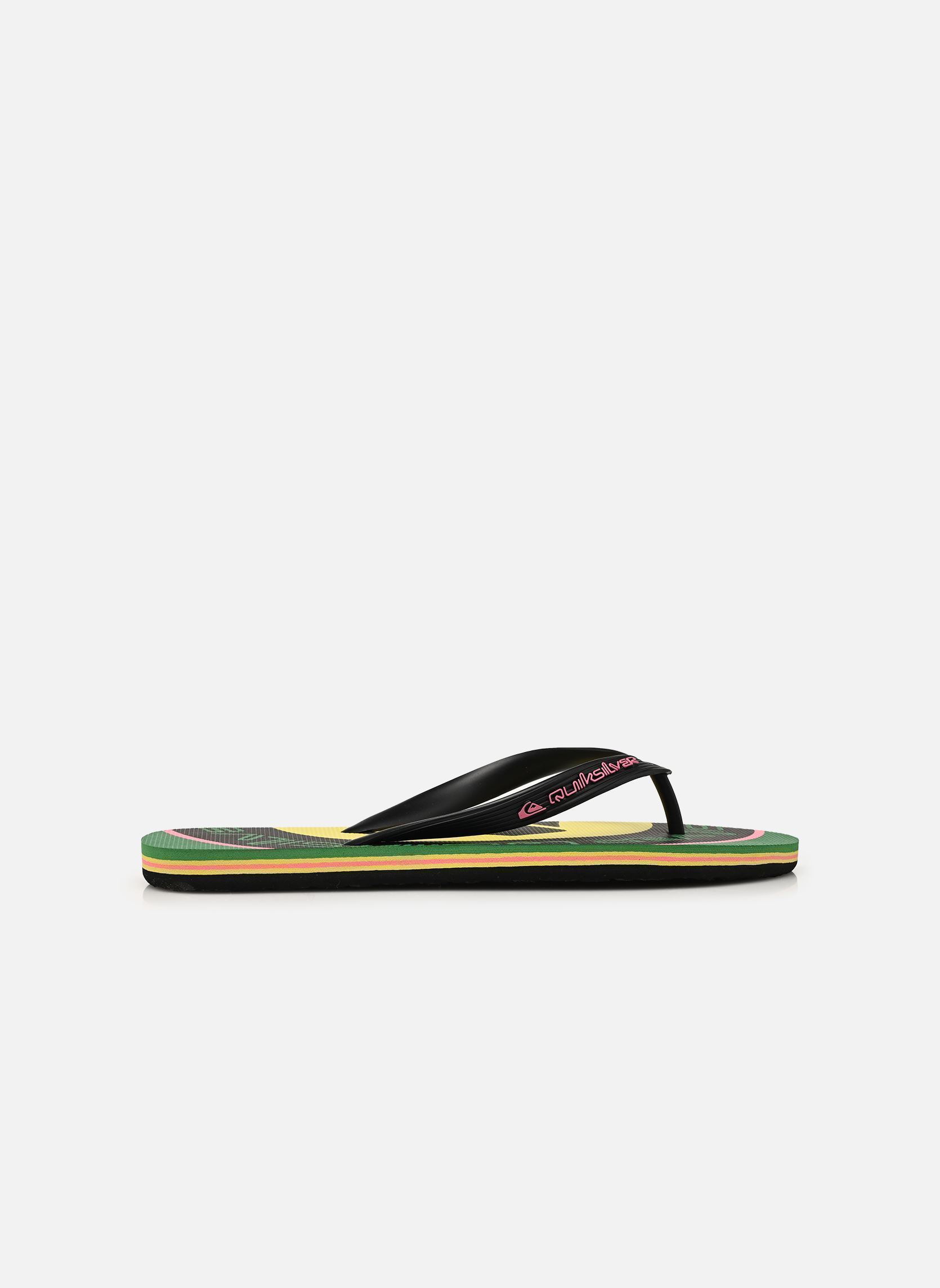 Tongs MOLOKAI SCREEN homme multicolore Quiksilver Tongs MOLOKAI SCREEN homme multicolore Leprechaun