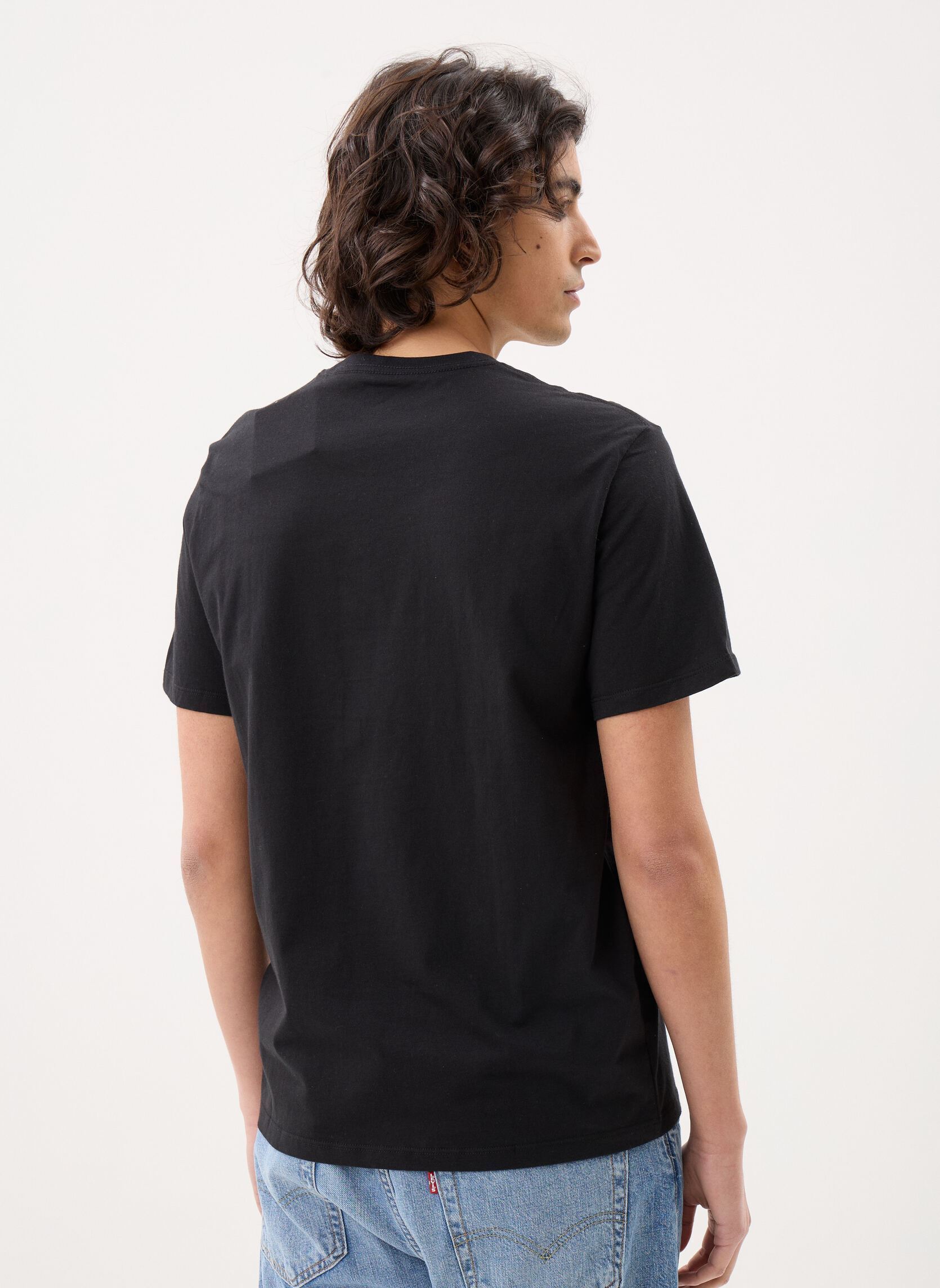 Kurzarm-T-Shirts Ss 30S Micro Monolog LV04RB866G herren schwarz Calvin Klein Jeans Kurzarm-T-Shirts Ss 30S Micro Monolog LV04RB866G herren schwarz BLACK