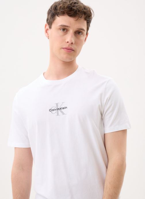 Calvin Klein Jeans Tee-shirts manches courtes Ss 30S Micro Monolog LV04RB866G homme blanc