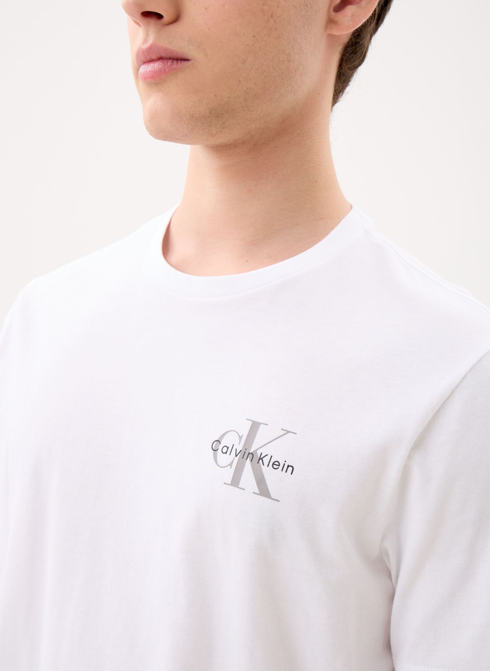 Tee-shirts Lot de 2 t-shirts avec monogramme LV04RF homme noir Calvin Klein Jeans Tee-shirts Lot de 2 t-shirts avec monogramme LV04RF homme noir BLACK/BRIGHT WHITE