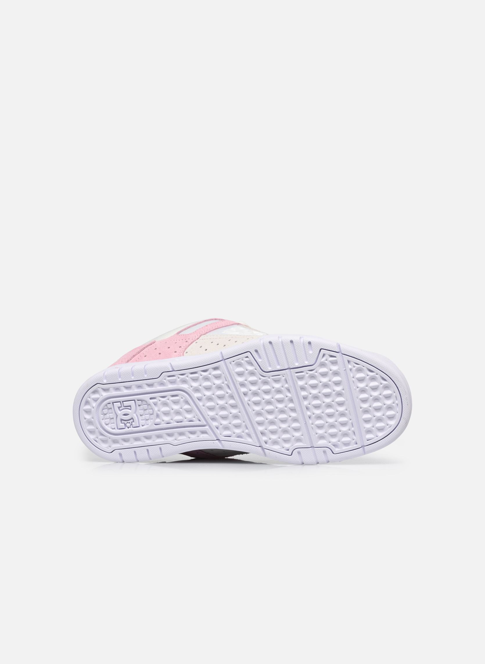 Baskets basses Stag W femme beige DC Shoes Baskets basses Stag W femme beige White/pink