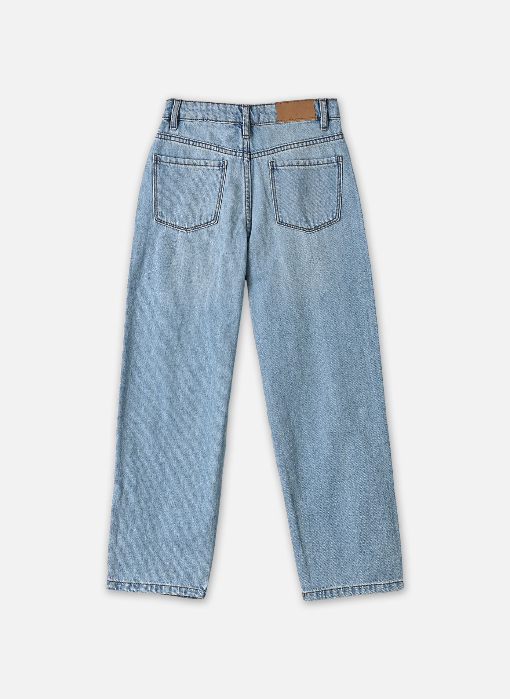Jeans droits PJREGULAR fille bleu MADE BY Jeans droits PJREGULAR fille bleu DENIM DOUBLE STONE