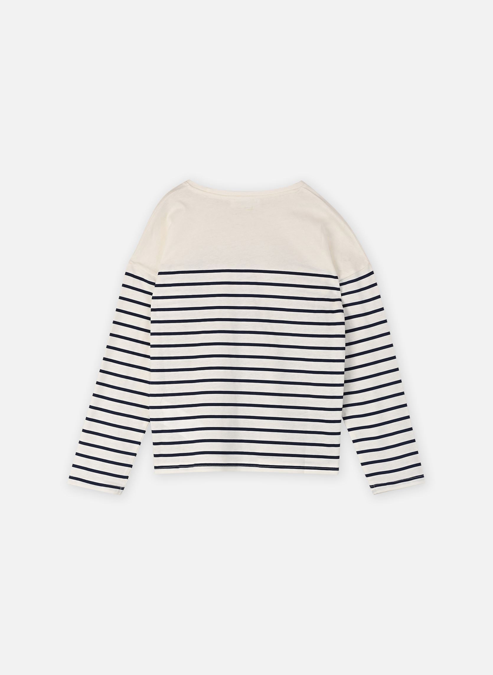 Tee-shirts TMARINE fille marron MADE BY Tee-shirts TMARINE fille marron RAYMAR ECRU_MARINE