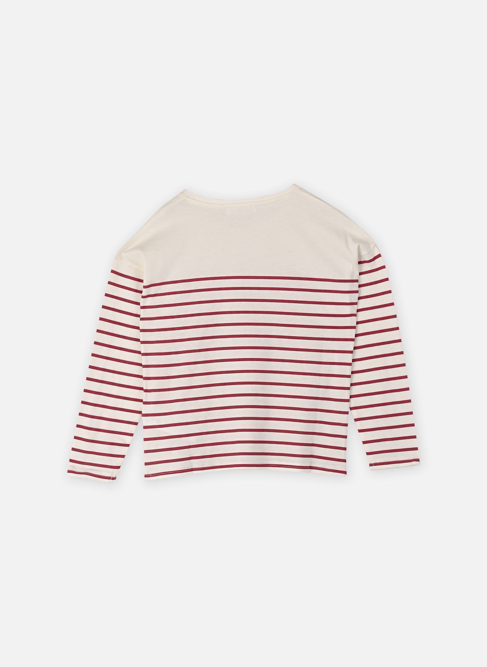 Tee-shirts TMARINE fille rose MADE BY Tee-shirts TMARINE fille rose RAYMAR ECRU_VIEUX ROSE