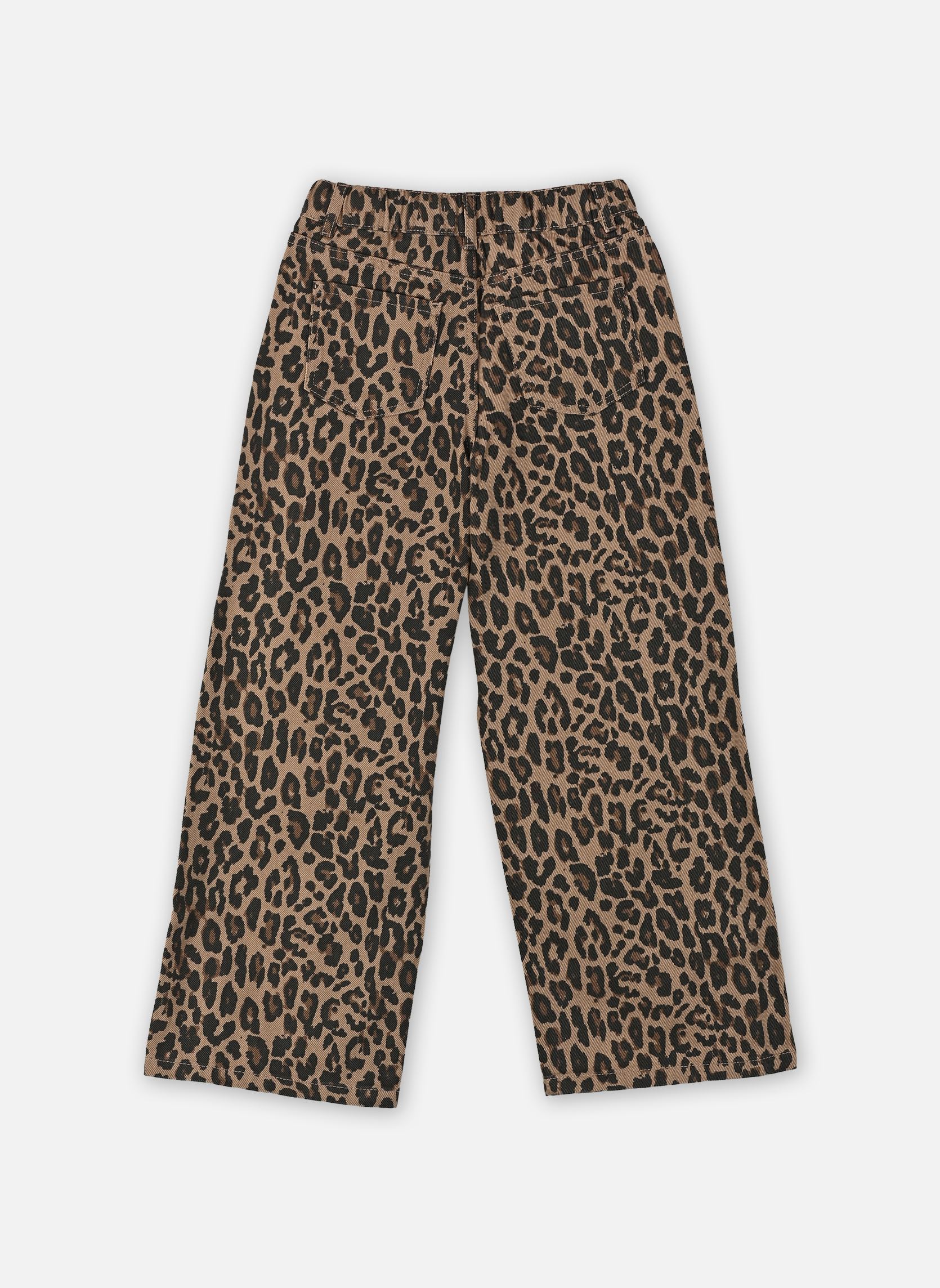Pantalons PLEOPARD fille marron MADE BY Pantalons PLEOPARD fille marron LEOANIMAL_MARRON