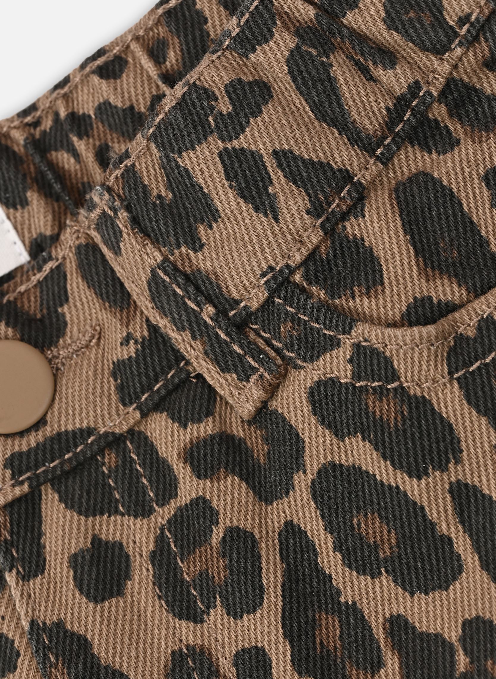 Pantalons PLEOPARD fille marron MADE BY Pantalons PLEOPARD fille marron LEOANIMAL_MARRON