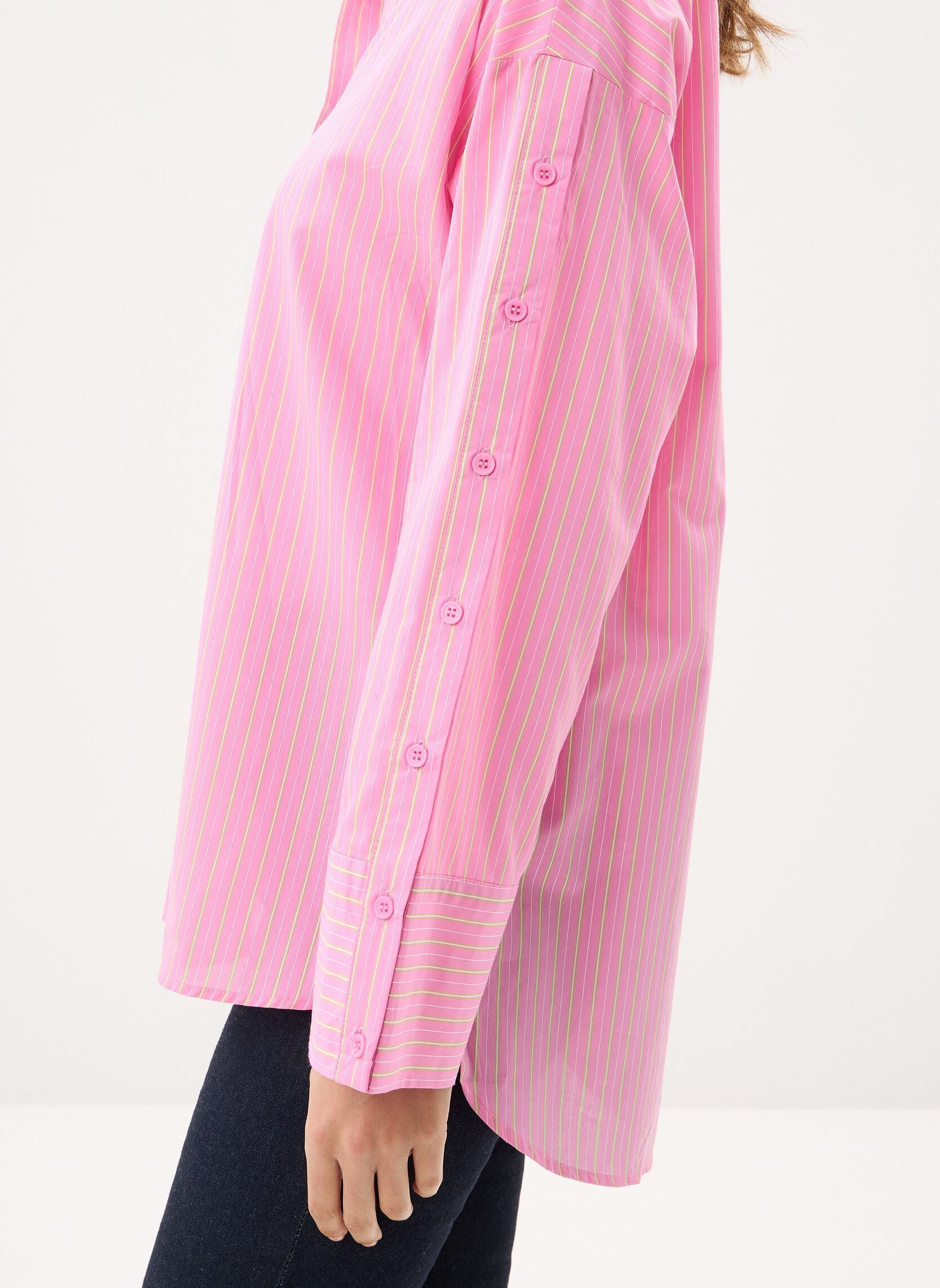 Lange mouw overhemden Nualica Shirt dames roze Nümph Lange mouw overhemden Nualica Shirt dames roze Fuchsia Pink
