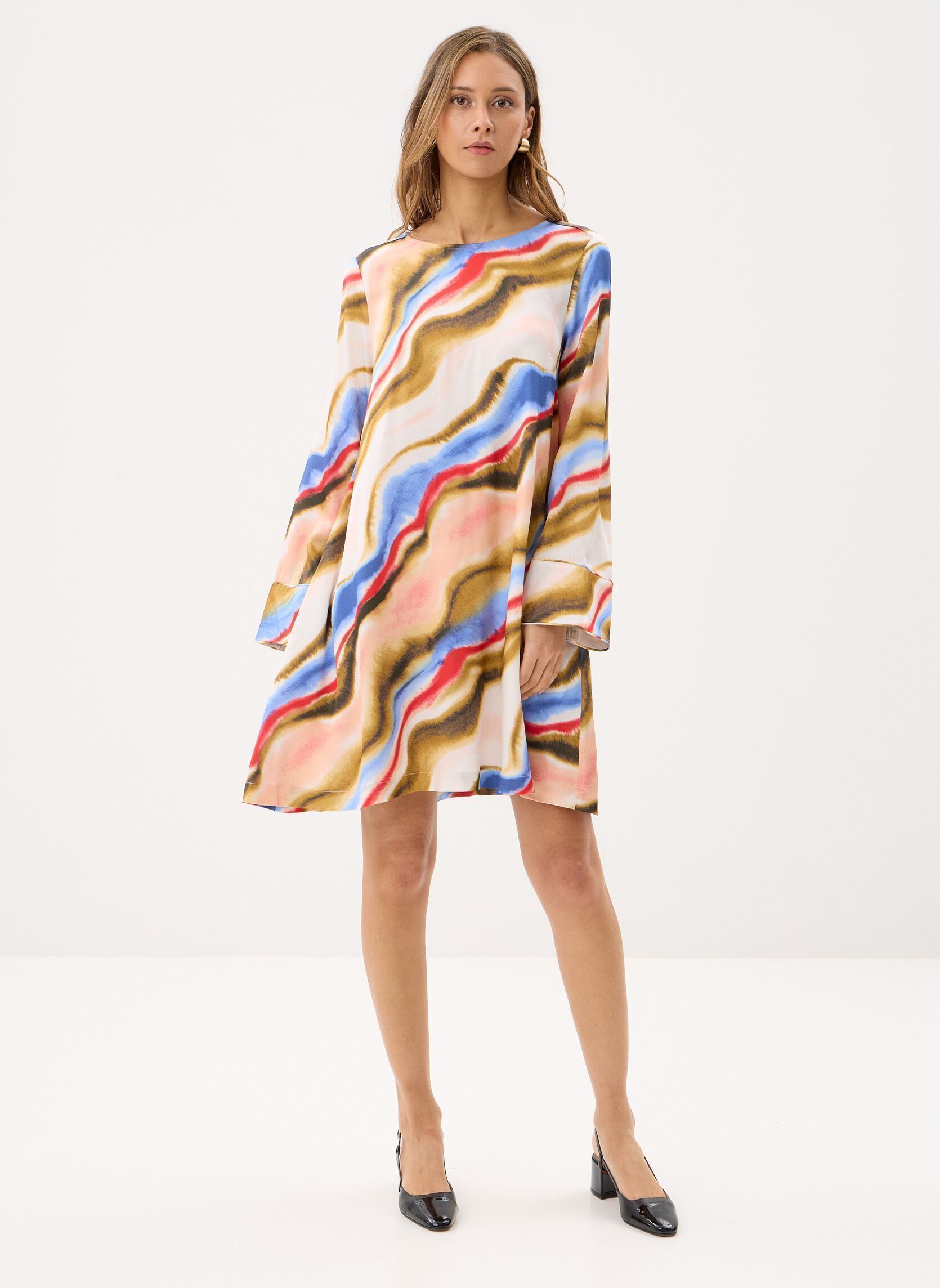 Jurken Nusikka Dress dames meerkleurig Nümph Jurken Nusikka Dress dames meerkleurig PRISTINE